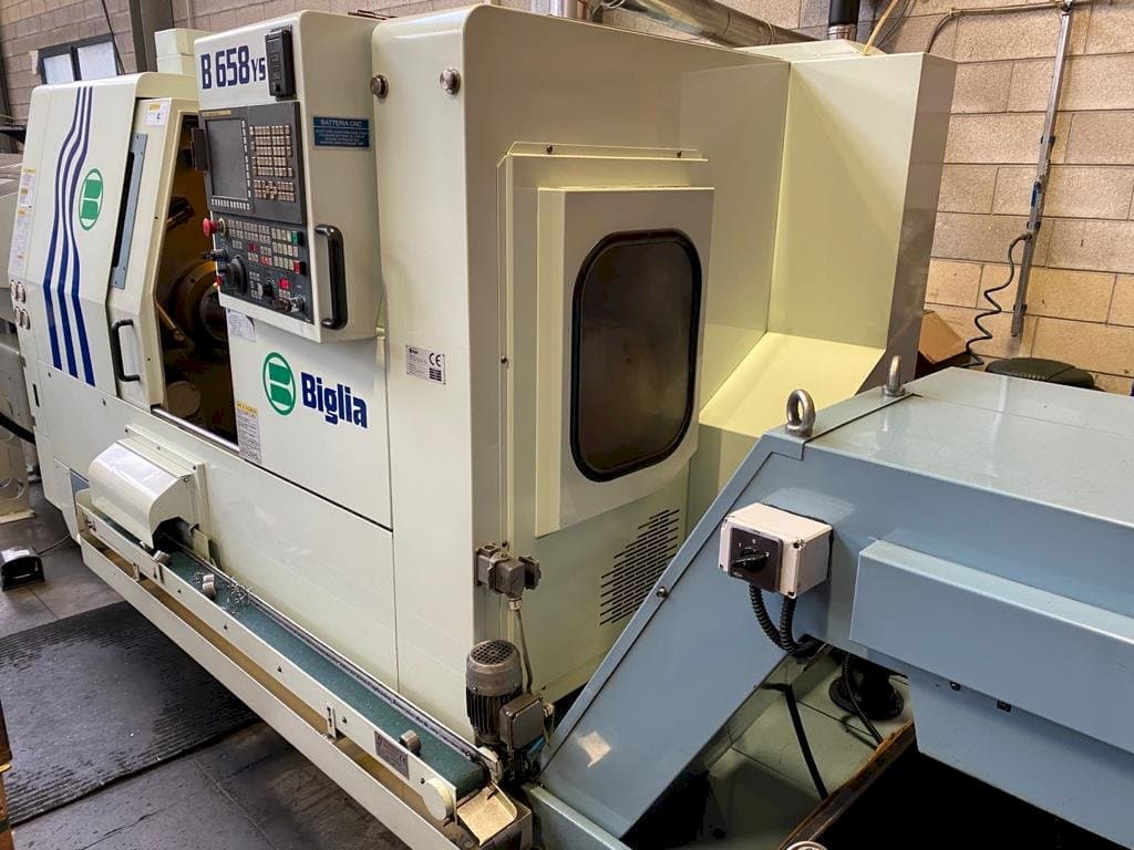 Vista lateral der Biglia B658 YS Maschine
