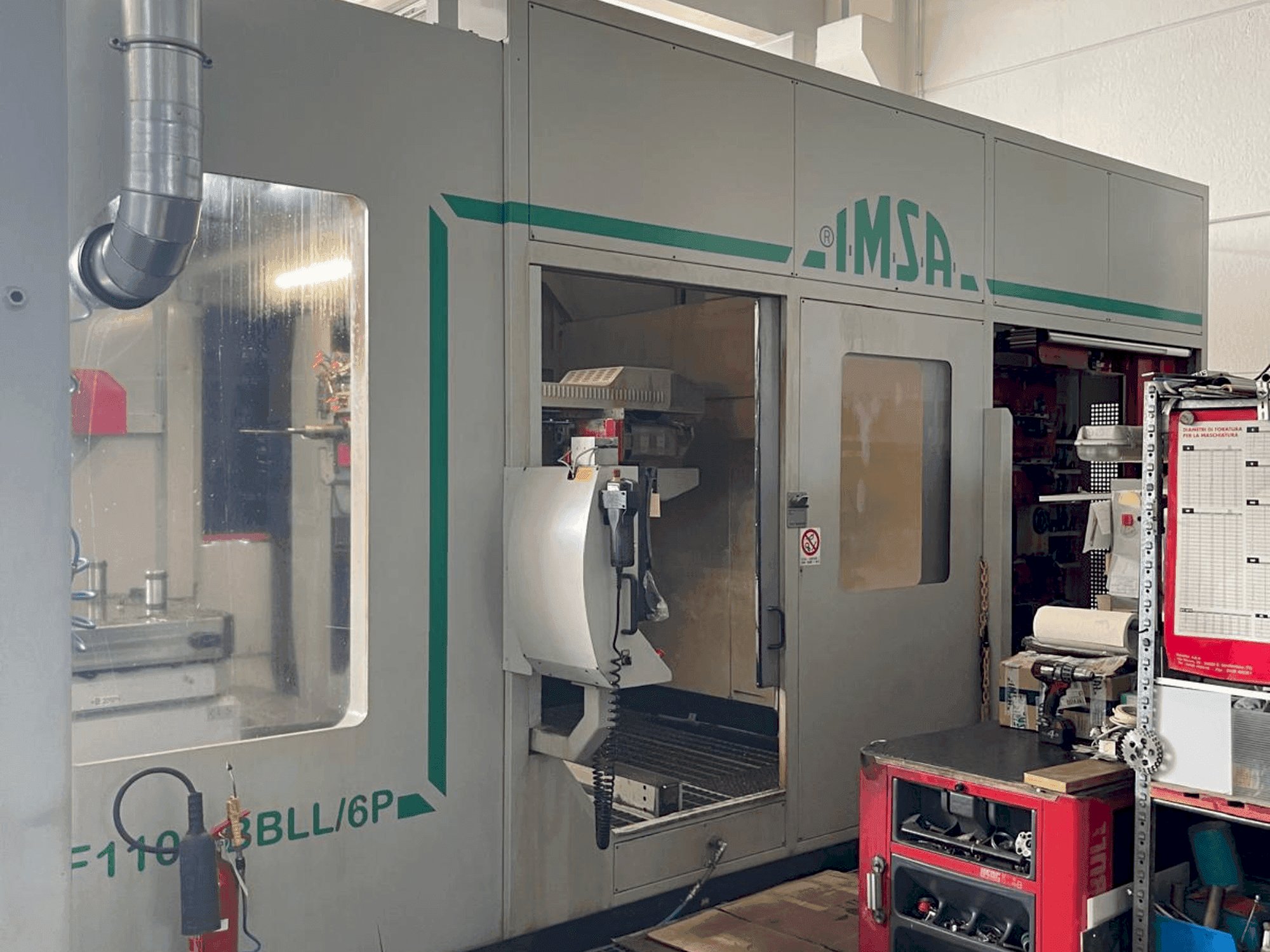 Vista frontal de la máquina IMSA TIPO MF1100BBLL 6P