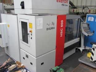 Vista frontal de la máquina Exeron HSC 800