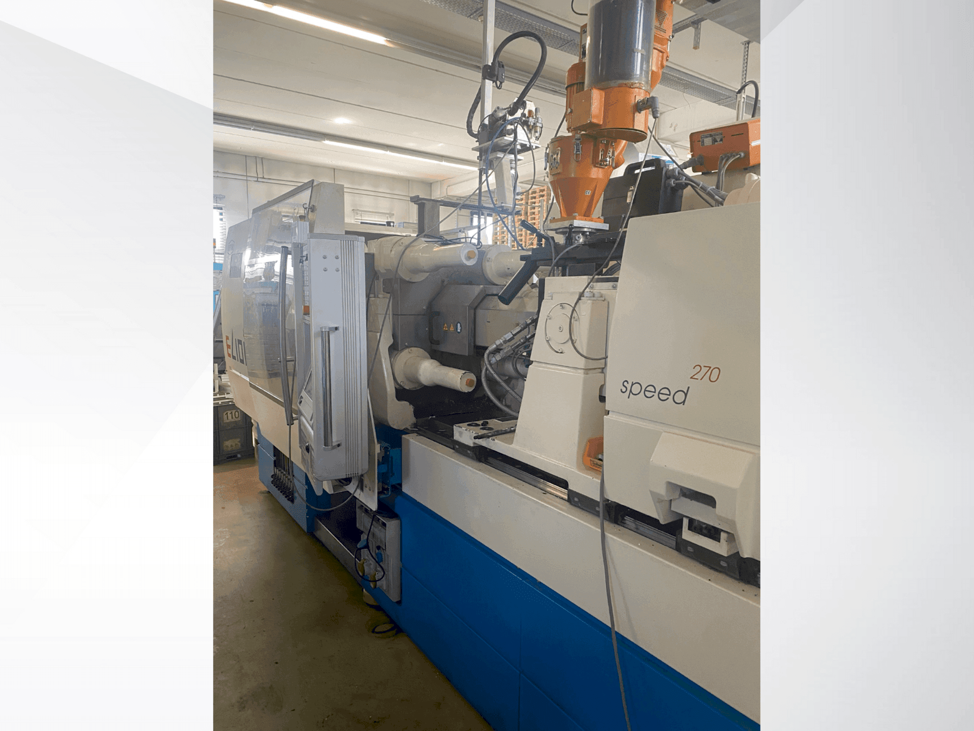 Vista frontal de la máquina Netstal ELION 800-270 S