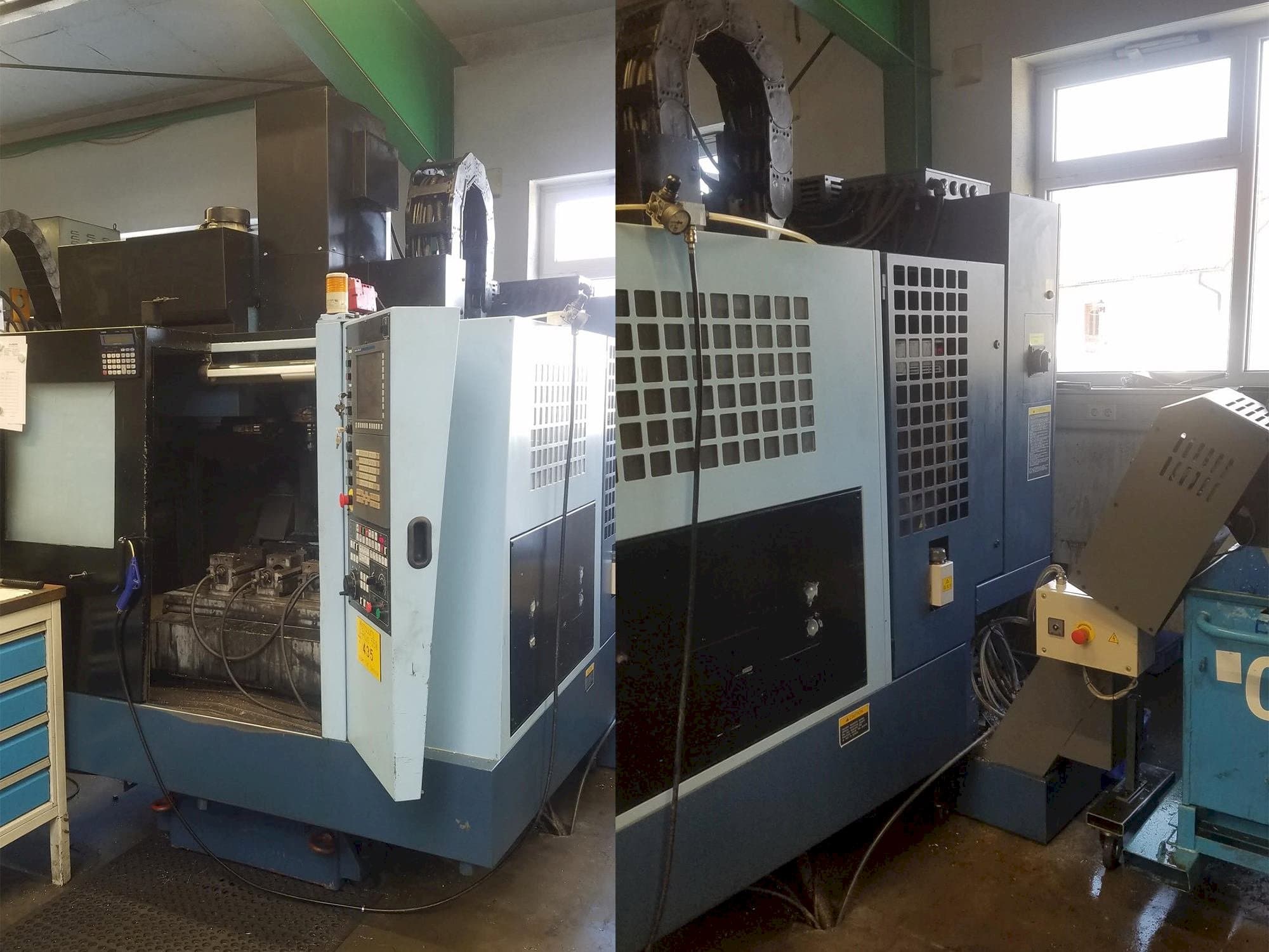 Vista frontal de la máquina Matsuura 550 V-Plus