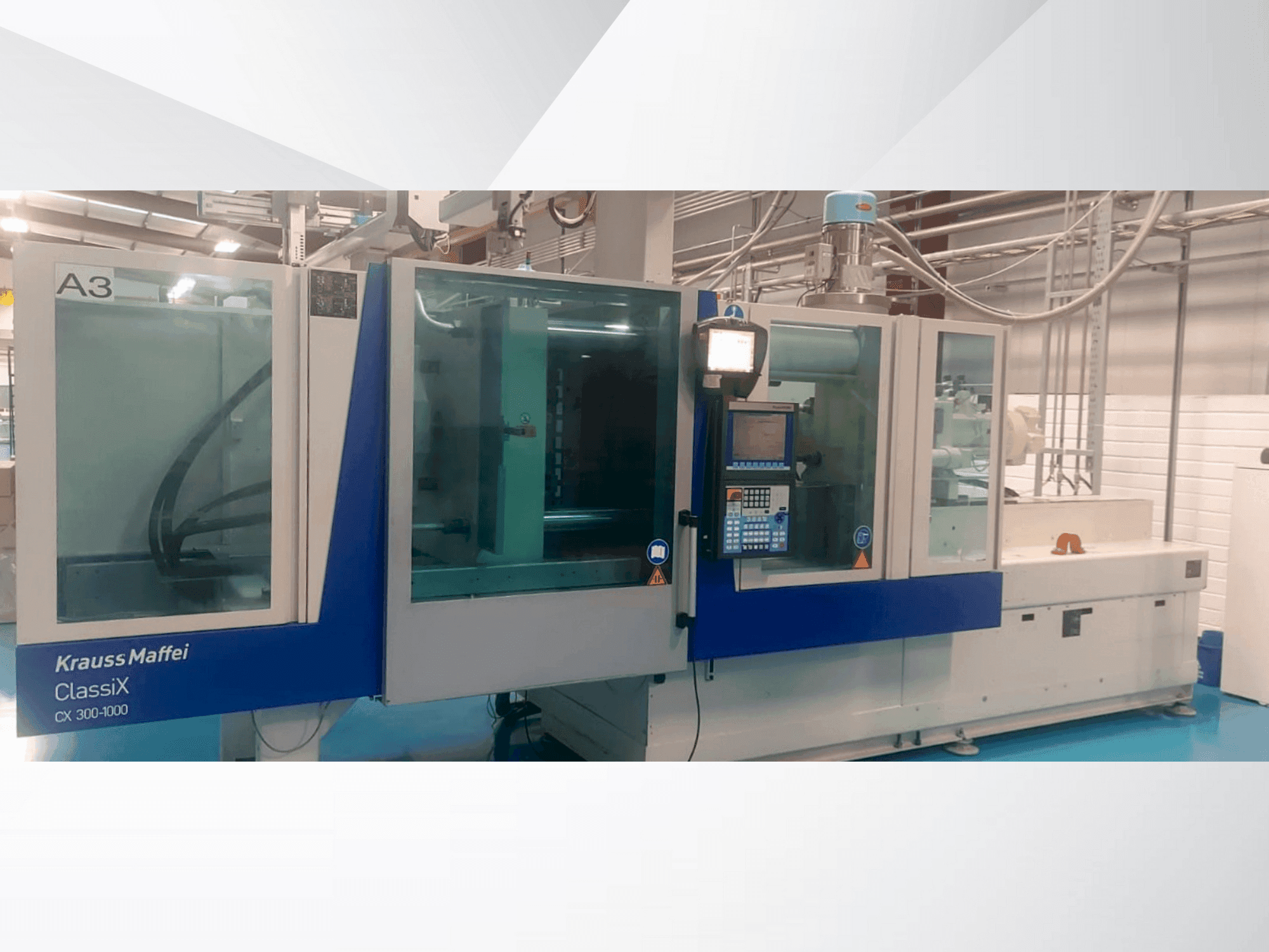 Vista frontal de la máquina Krauss Maffei ClassiX 300-1000 CX