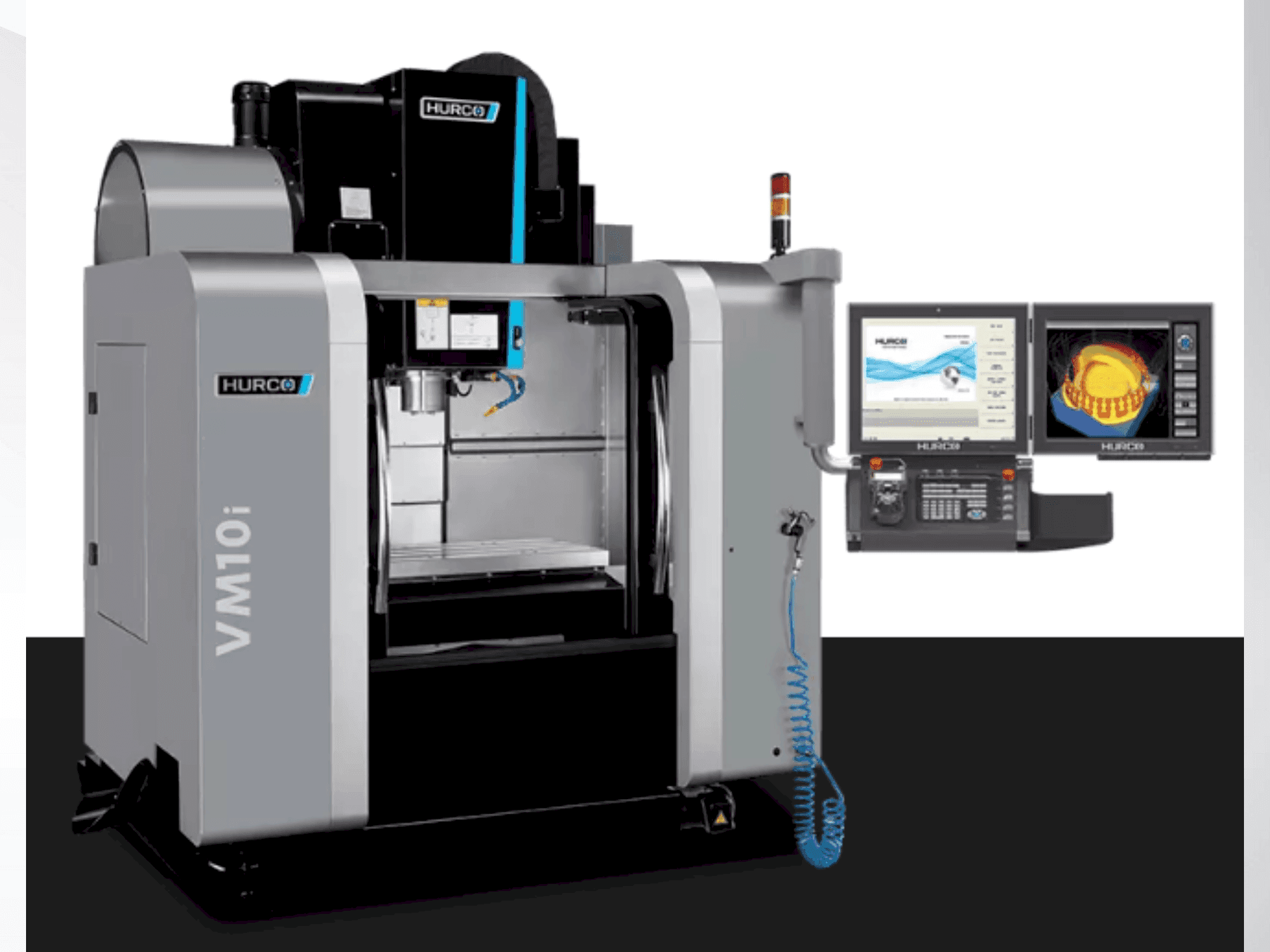 Vista frontal de la máquina Hurco VM 10 i Plus