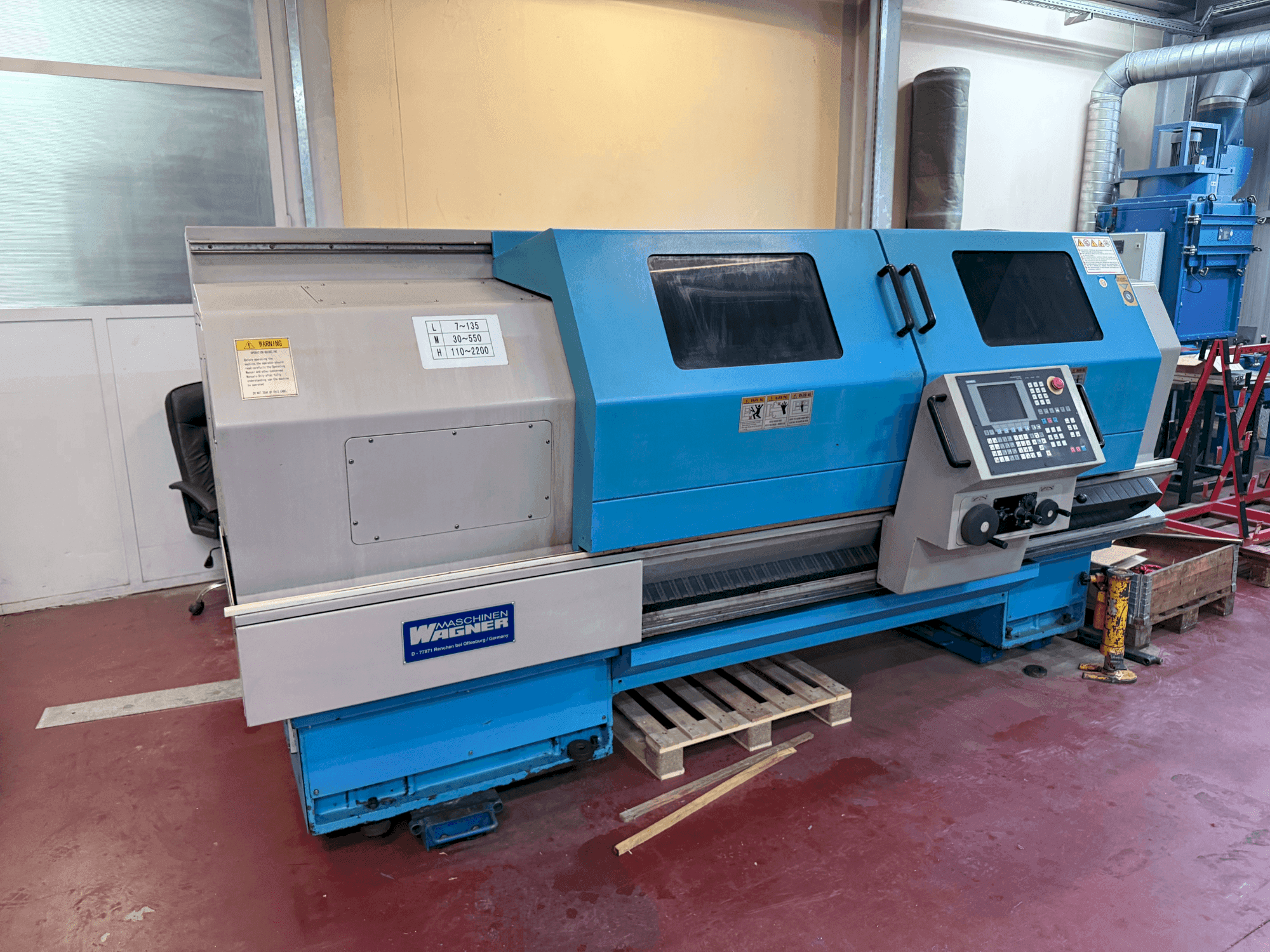 Vista frontal de la máquina WAGNER WDE 500