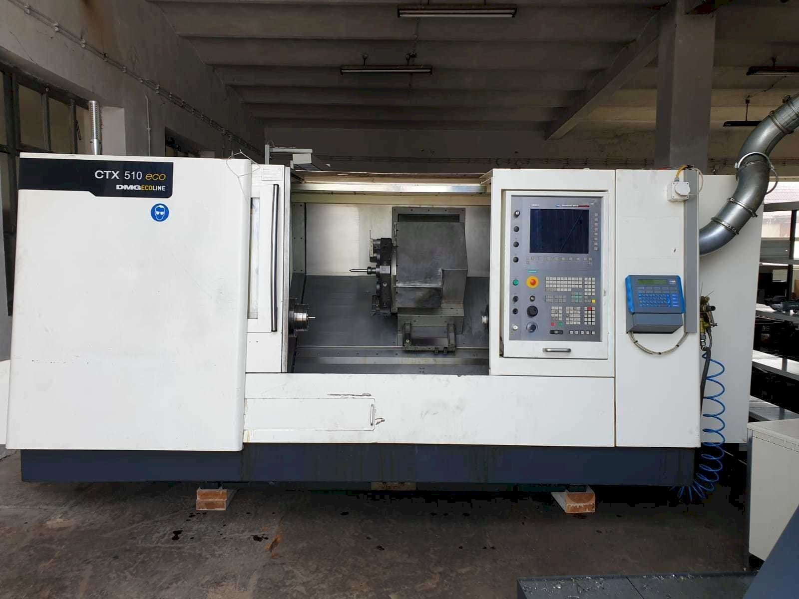 Vista frontal de la máquina DMG MORI CTX510 eco V3