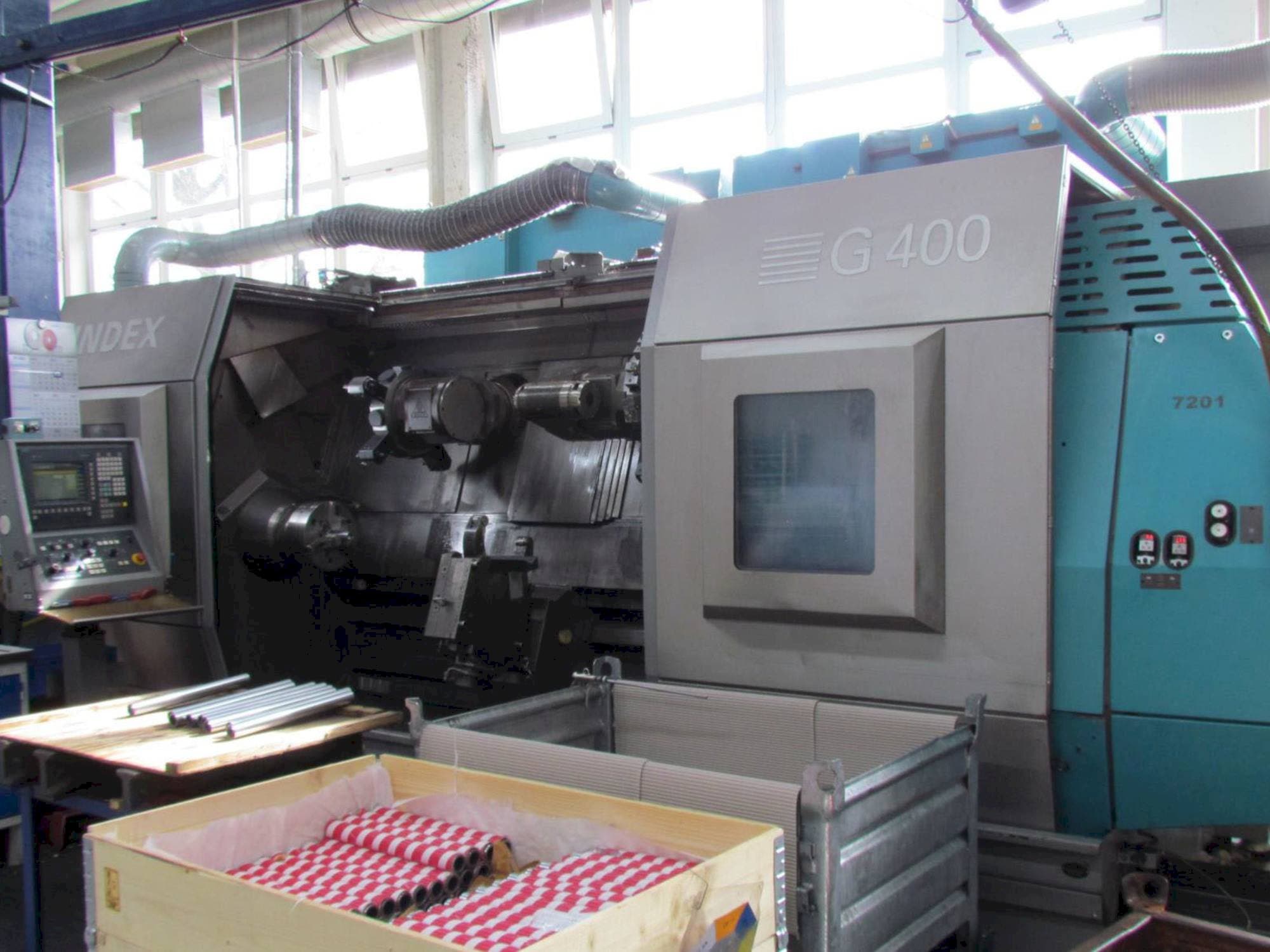 Vista frontal de la máquina Index G400