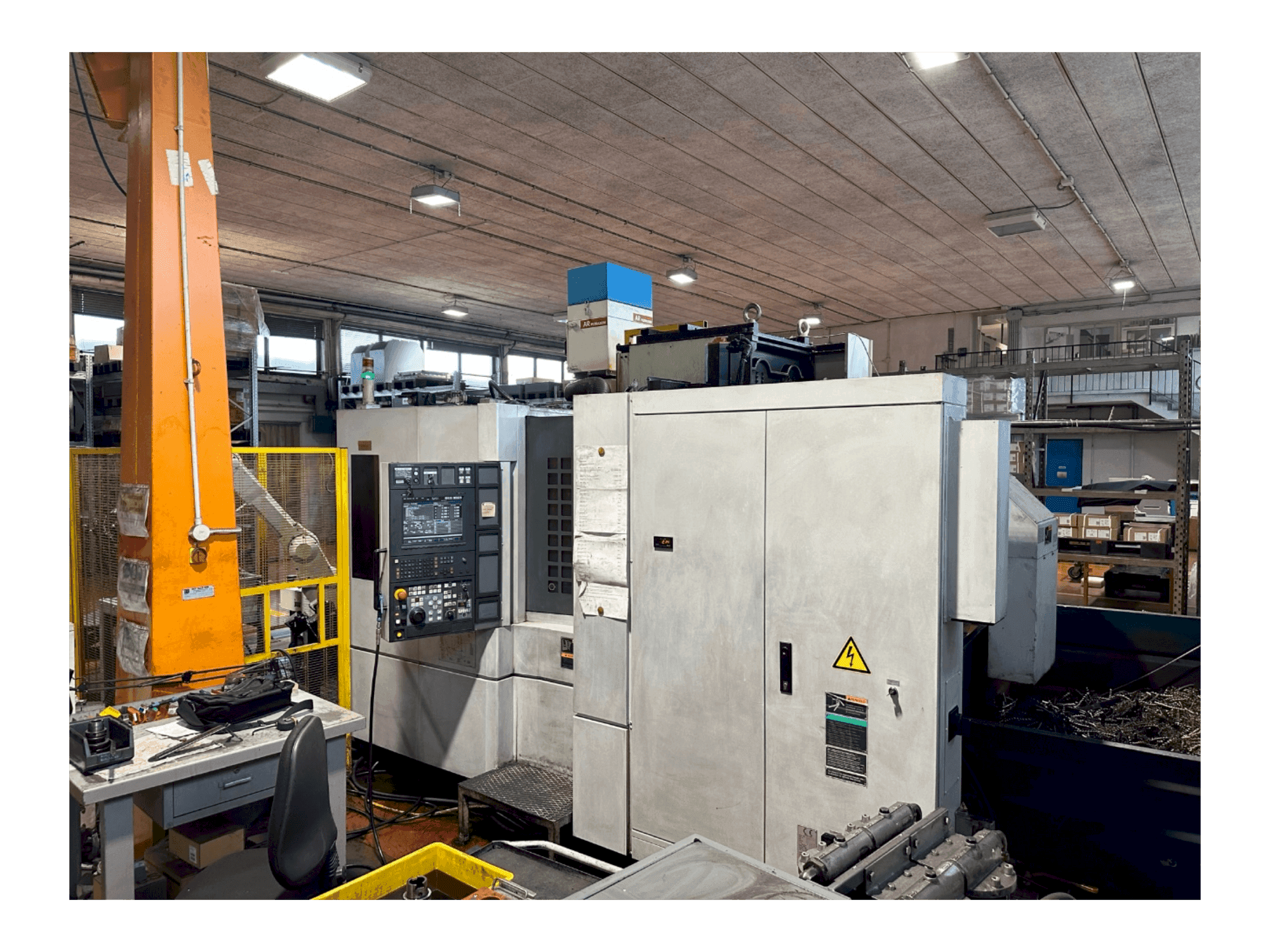 Vista frontal de la máquina MORI SEIKI NH 4000 DCG