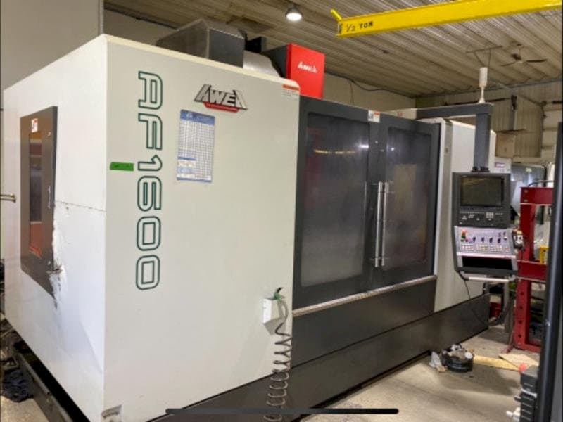 Vista frontal de la máquina AWEA AF-1600