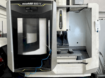 Vista frontal de la máquina DMG ecoMill 800 V