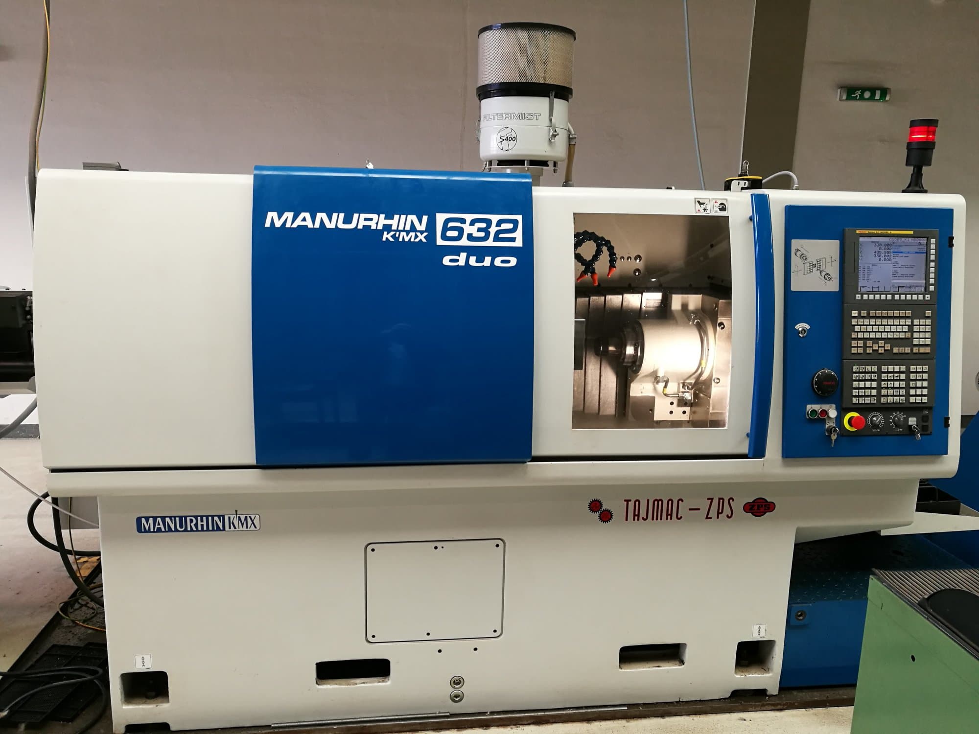 Vista frontal de la máquina TAJMAC-ZPS MANURHIN K'MX 632 DUO