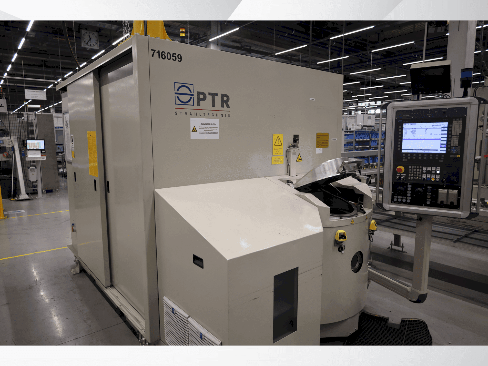 Vista frontal de la máquina PTR Strahltechnik EBW PS 4-1 60-6 CH