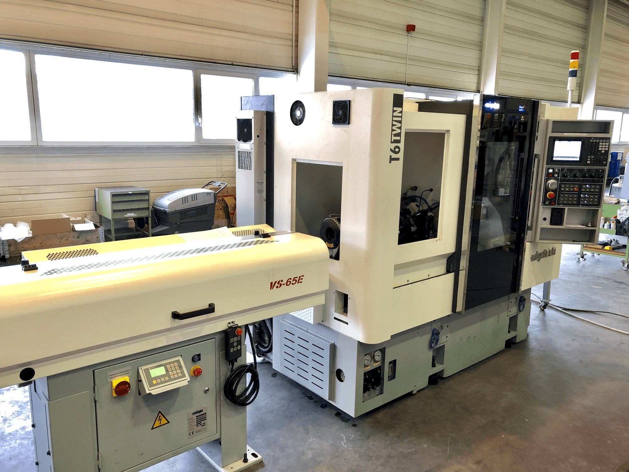 Vista frontal de la máquina Müga T6 Twin 60