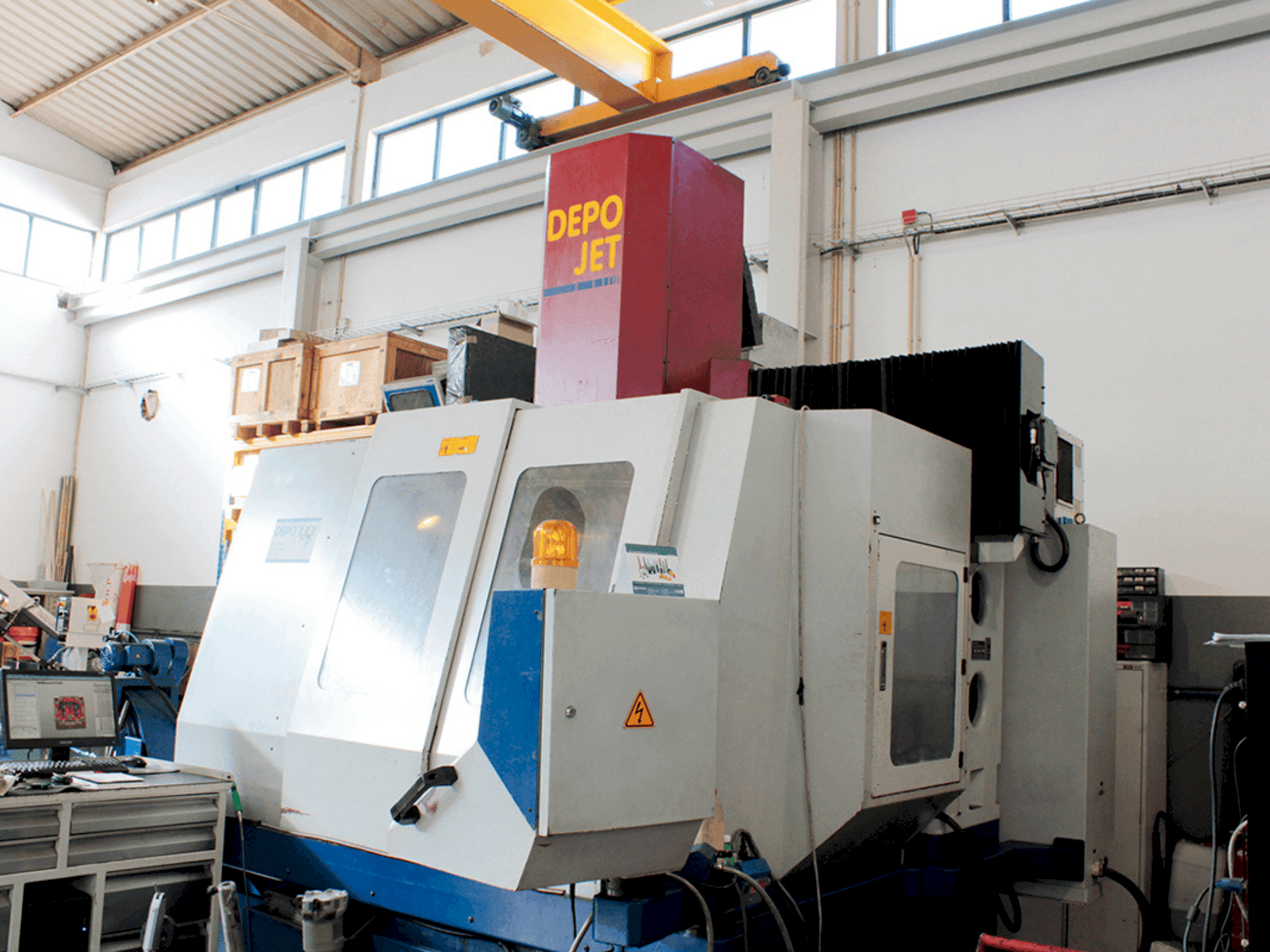 Vista frontal de la máquina DEPO Jet