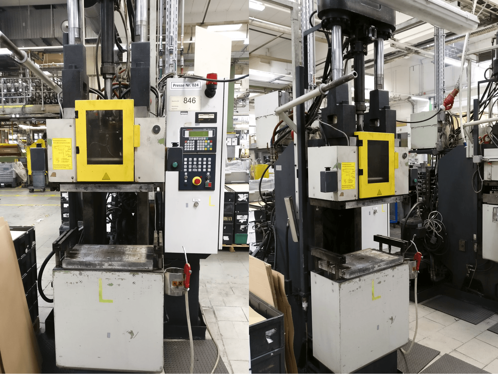 Vista lateral de la máquina Klöckner Desma 956.050