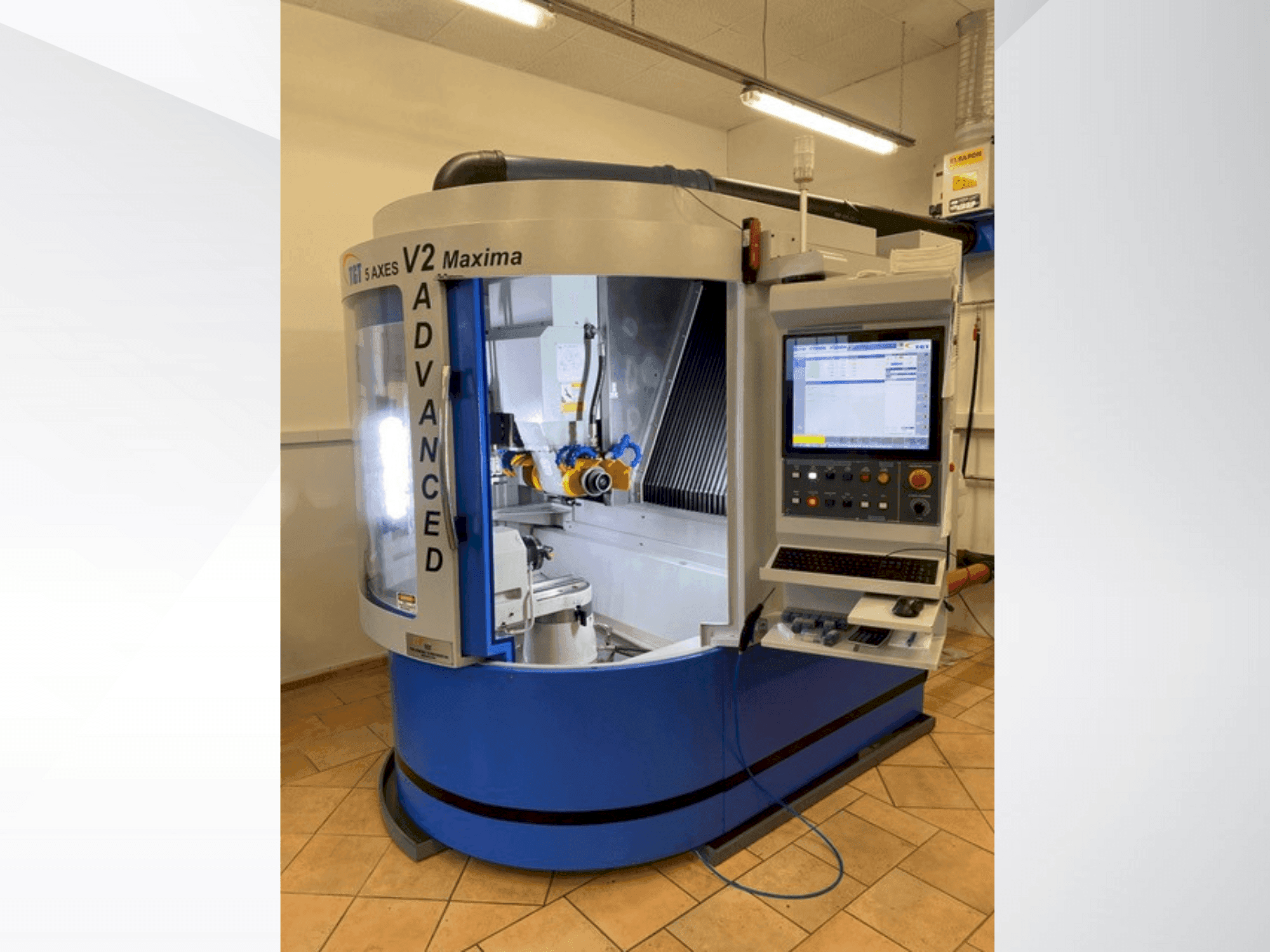 Vista frontal de la máquina TGT V2 Maxima