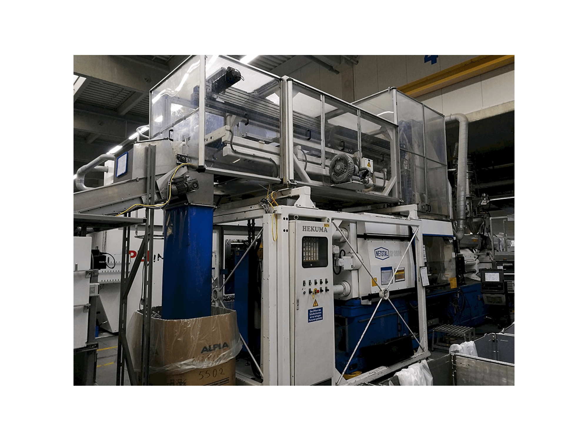 Vista izquierda de la máquina Netstal HP-3500/3550-R