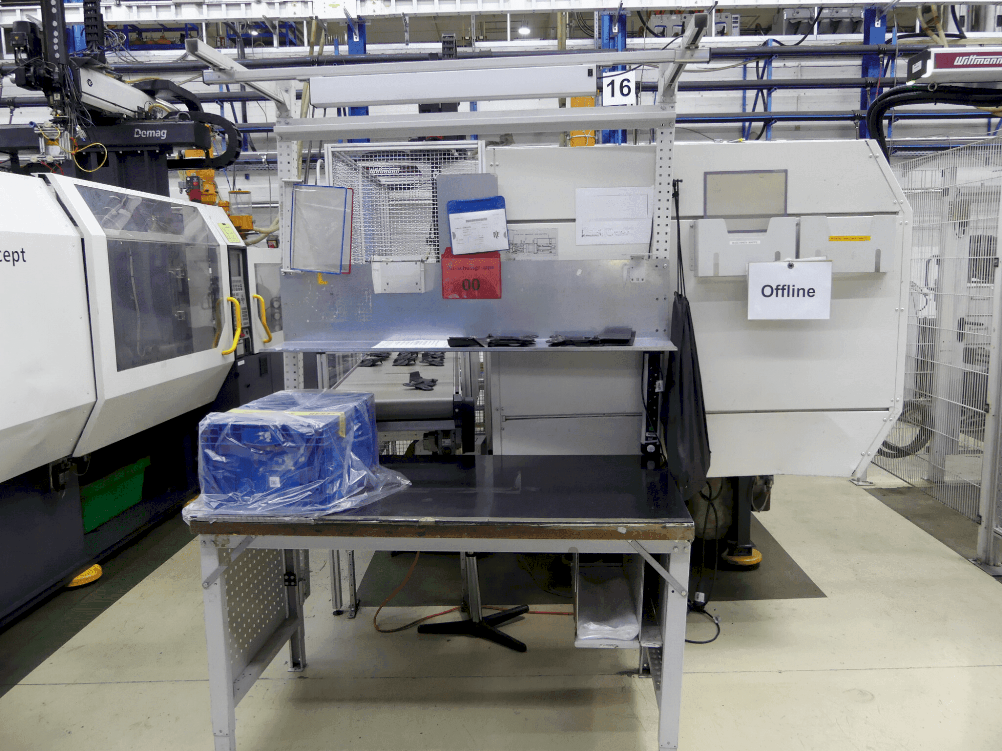 Vista frontal de la máquina DEMAG Ergo-Tech 250-1450