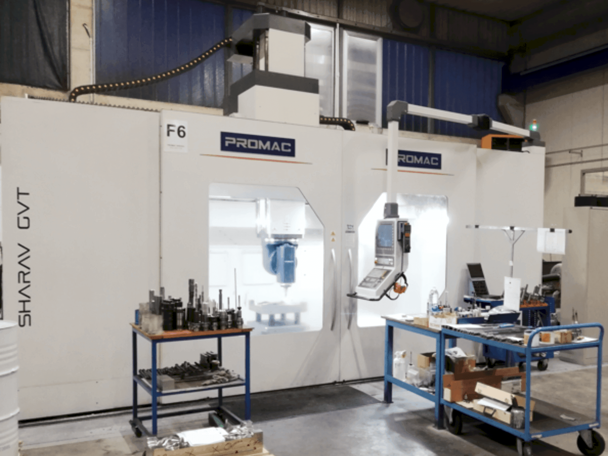 Vista frontal de la máquina PROMAC SHARAV GTV 3.5