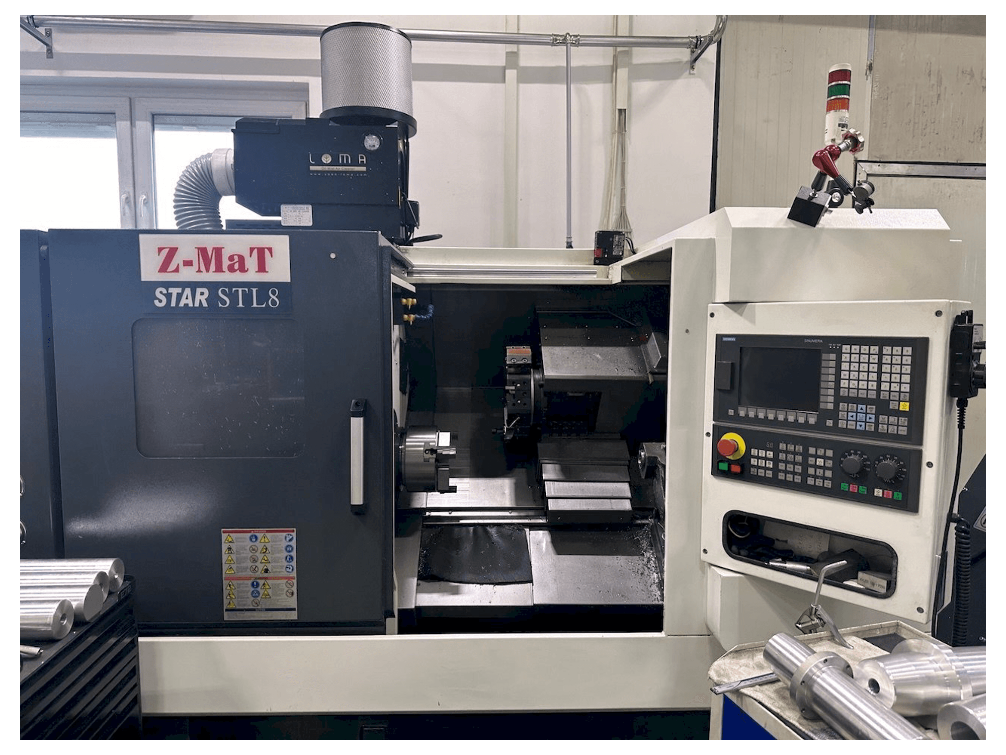Vista frontal de la máquina Z-MAT STAR STL 8