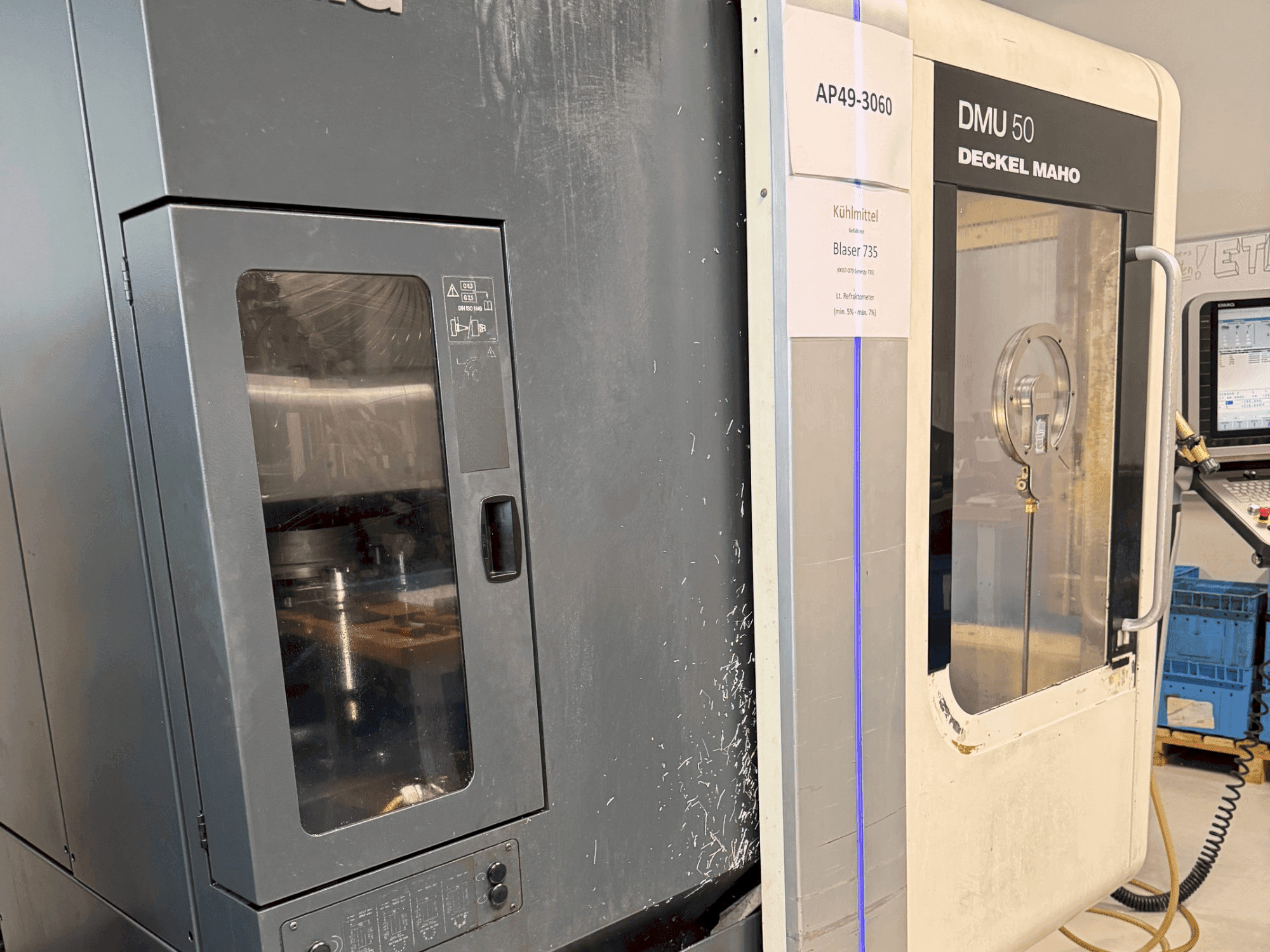 Vista frontal de la máquina DMG DECKEL MAHO DMU 50