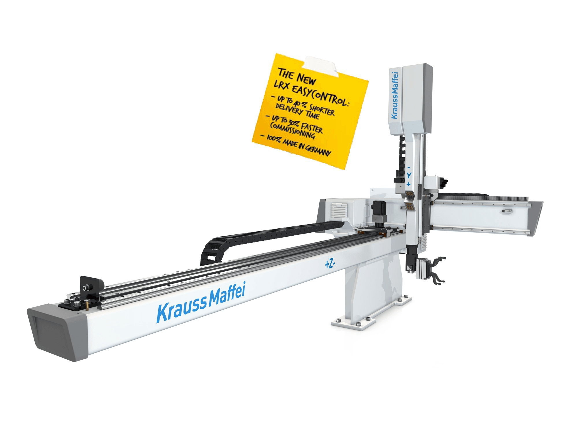 Vista frontal de la máquina Krauss Maffei LRX EasyControl 50