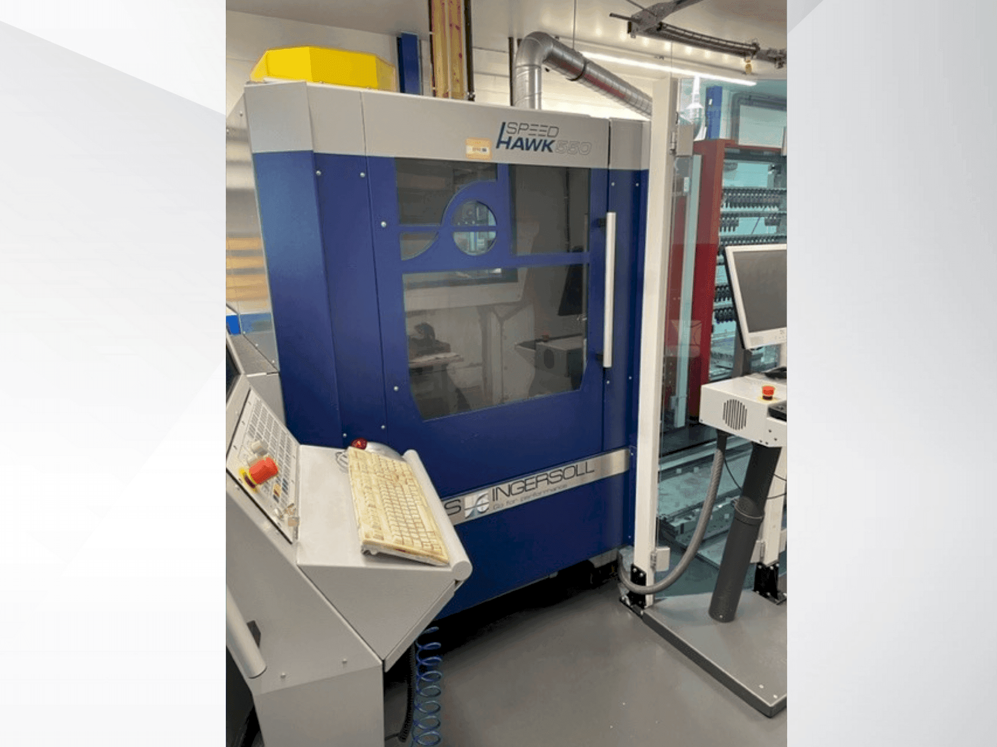 Vista frontal de la máquina OPS INGERSOLL SPEED HAWK 550