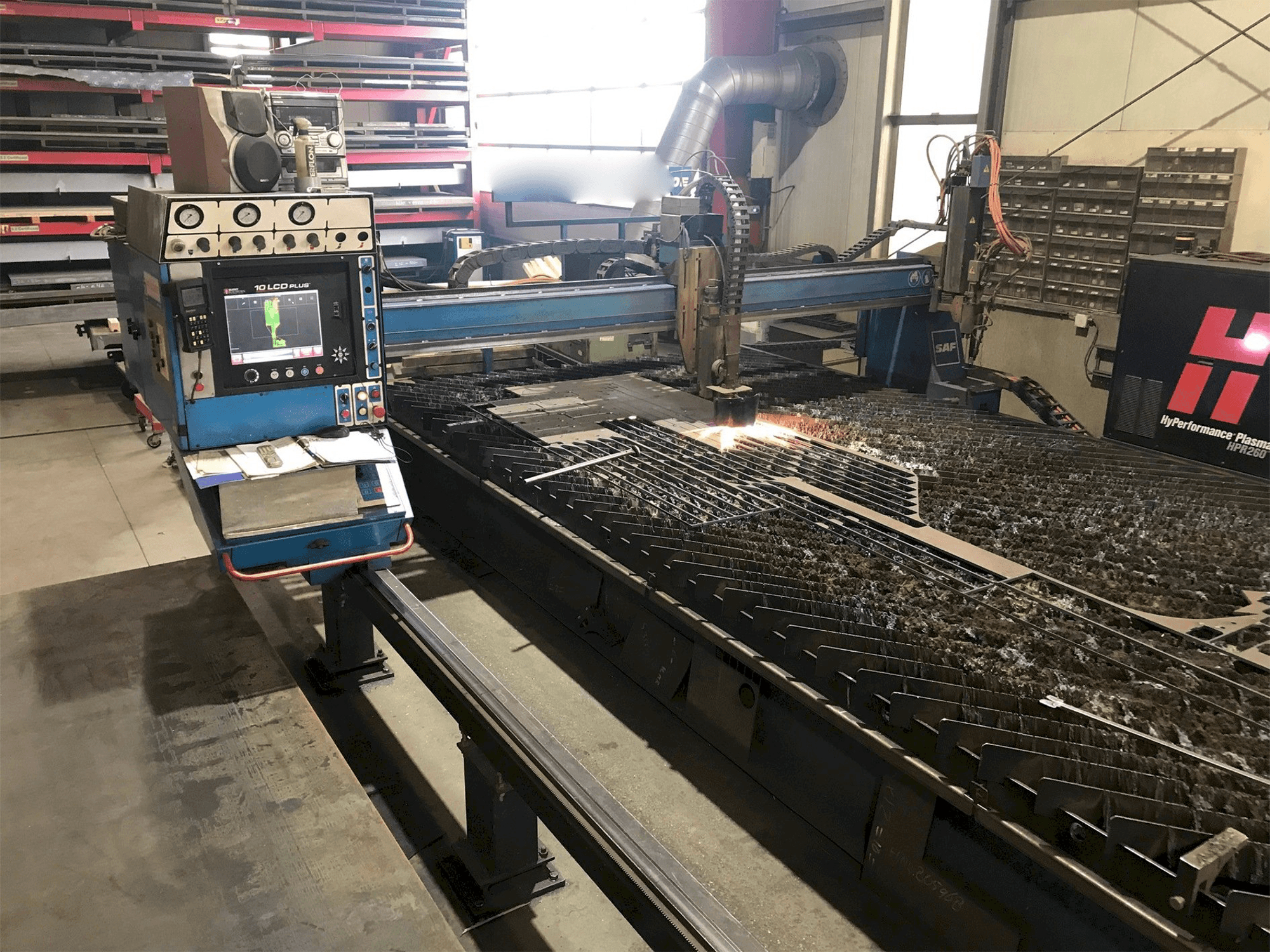 Vista frontal de la máquina SAF Oxytome B30E