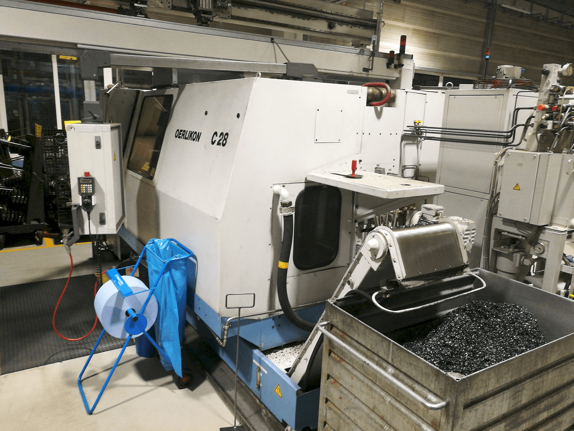 Vista derecha de la máquina Oerlikon C28