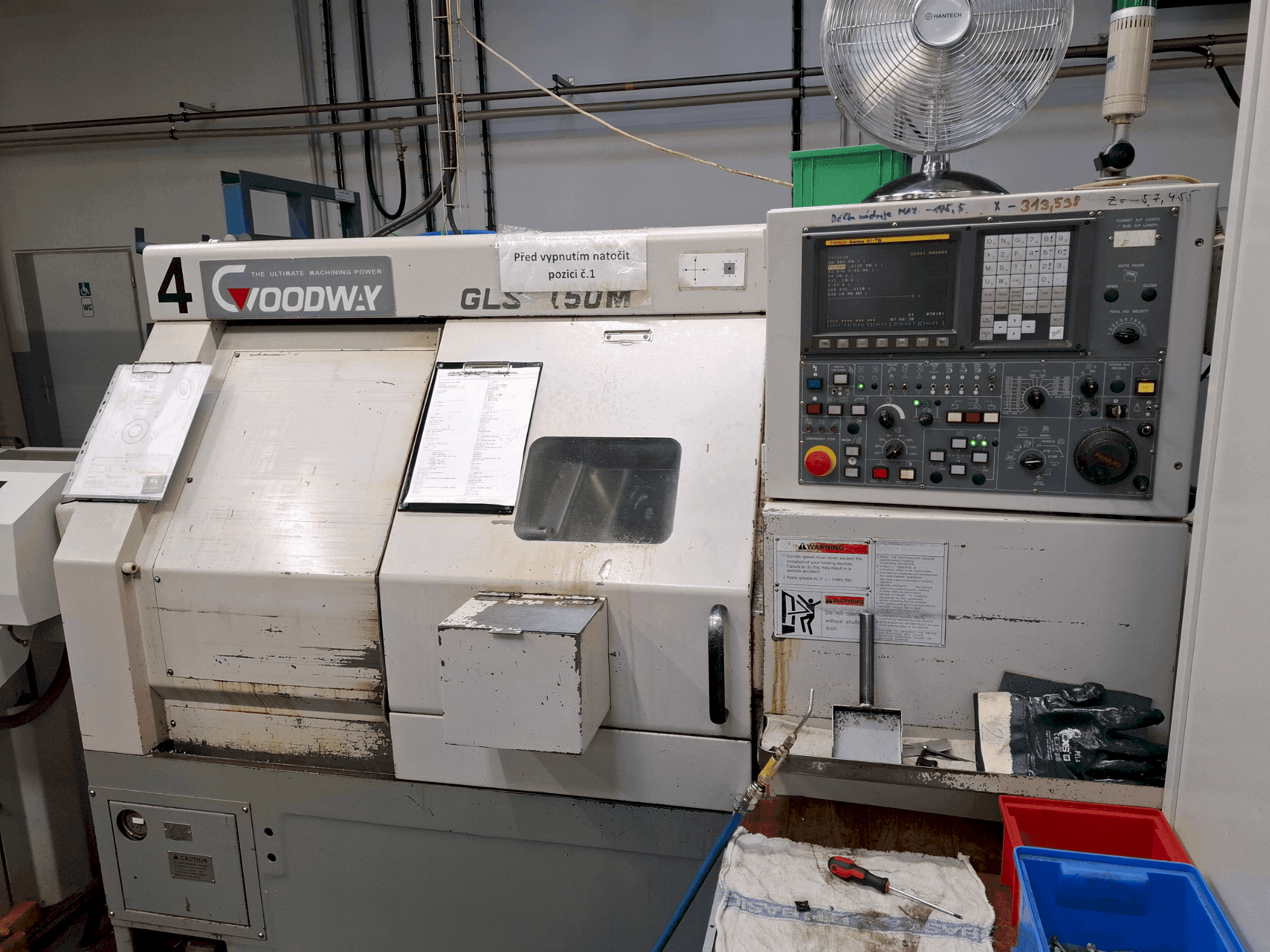 Vista frontal de la máquina Goodway GLS 150M