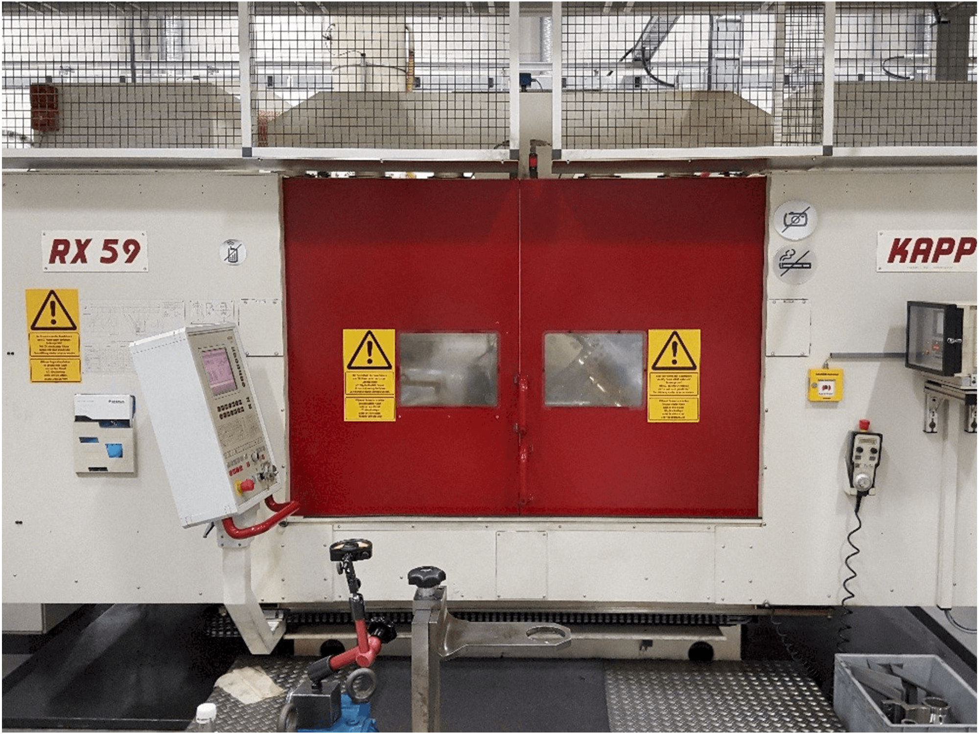 Vista frontal de la máquina Kapp RX59