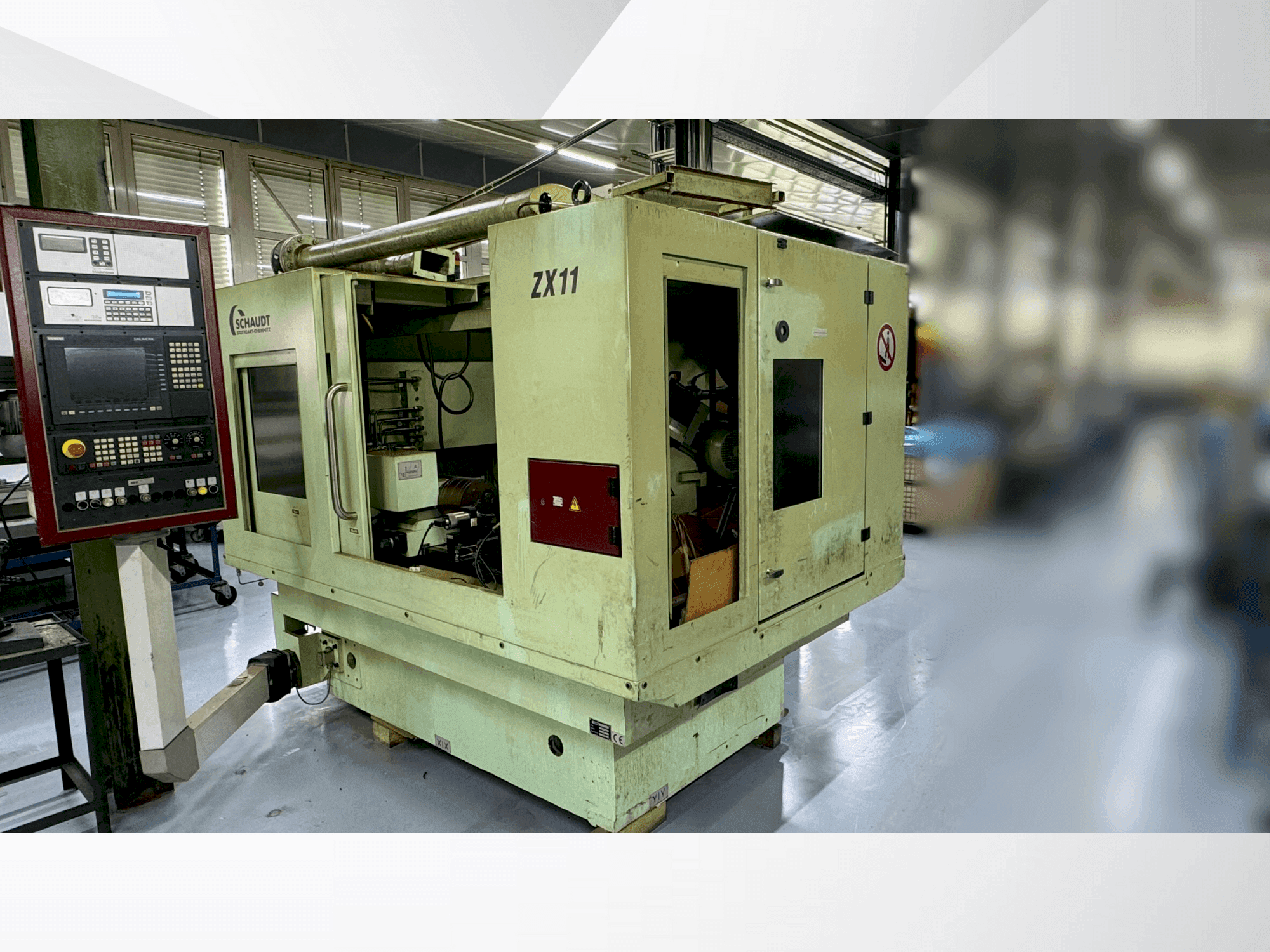 Vista frontal de la máquina Schaudt ZX 11