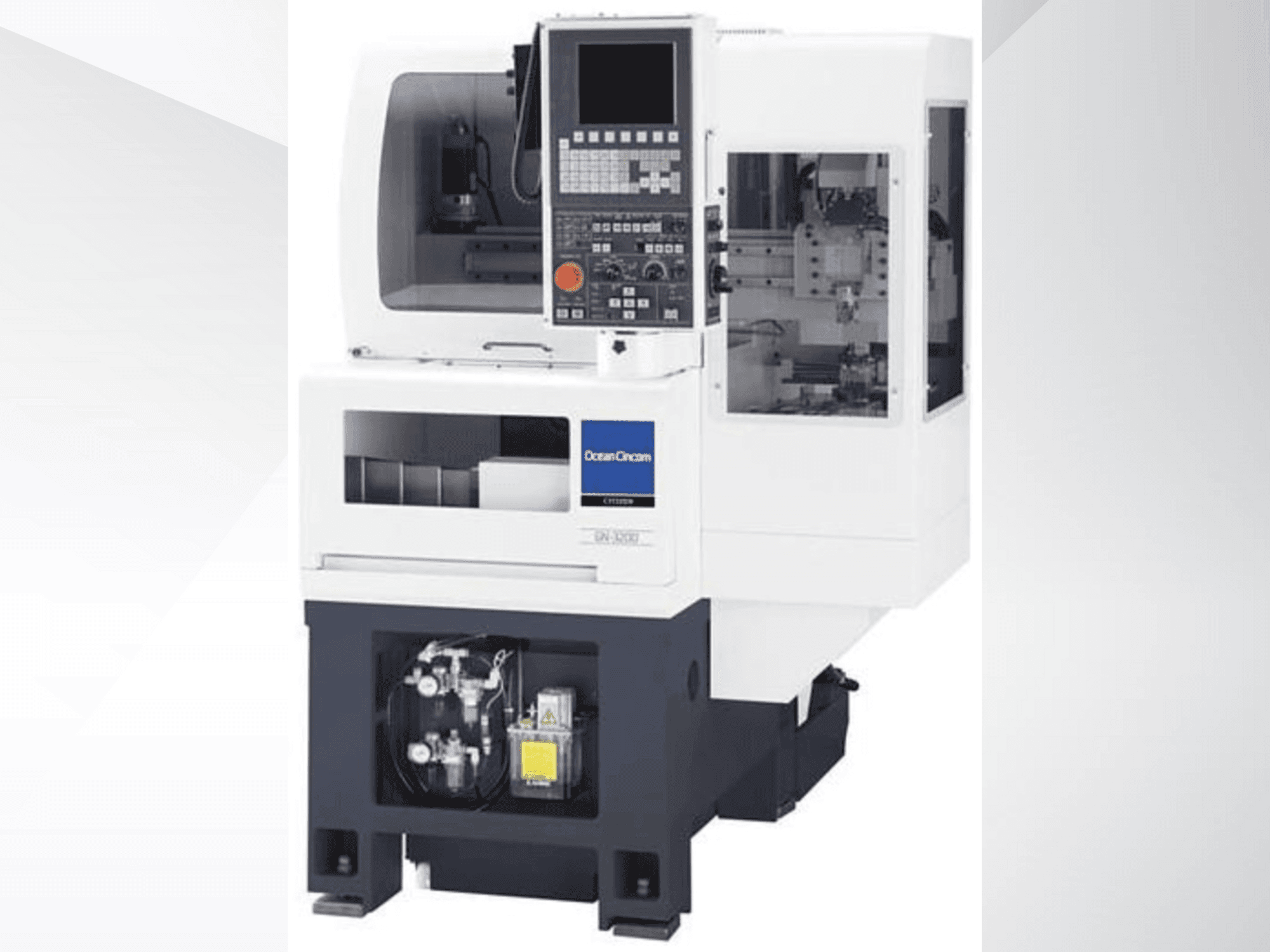 Vista frontal de la máquina Miyano GN3200-2F2
