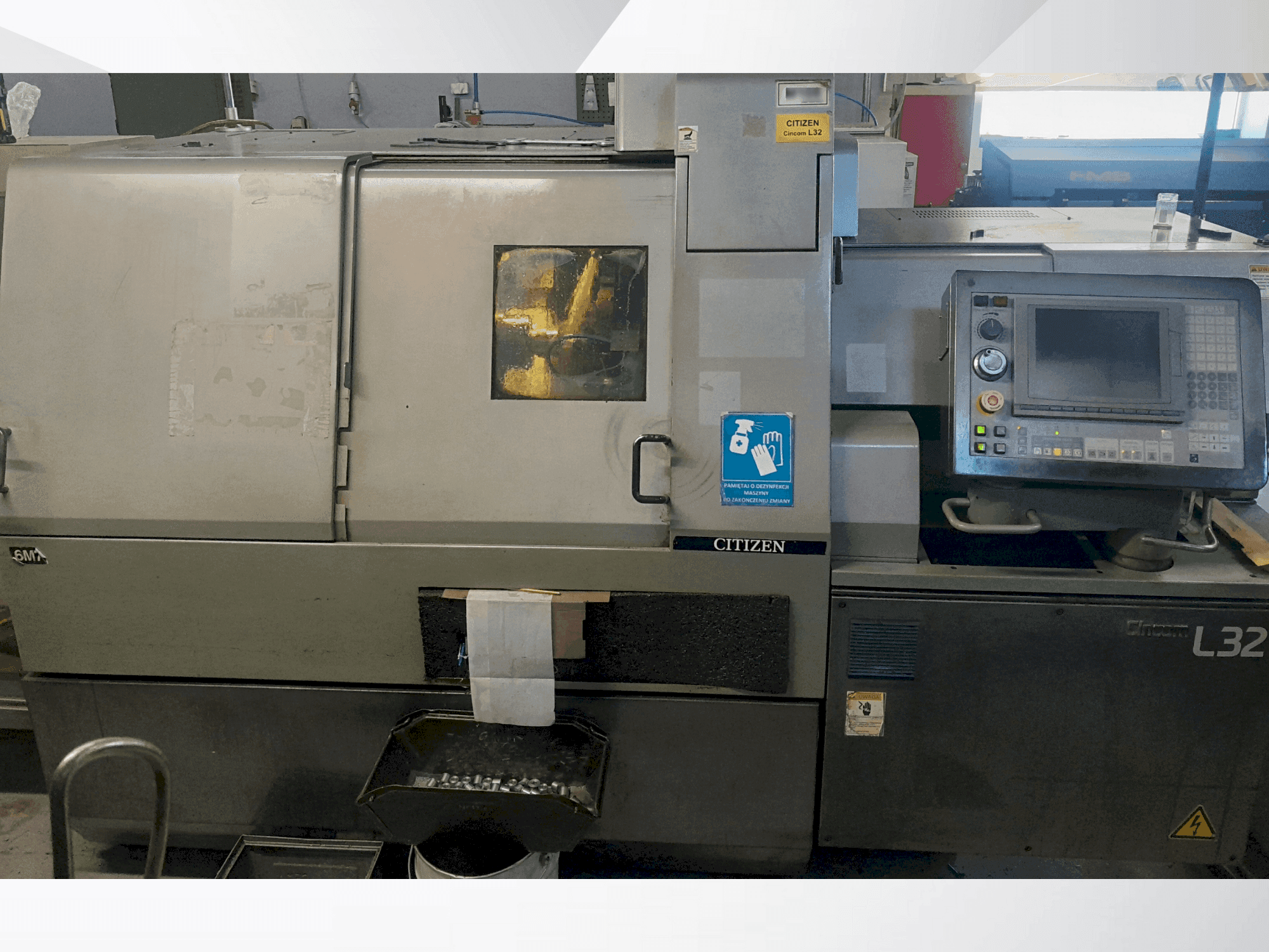 Vista frontal de la máquina Citizen L32 VII