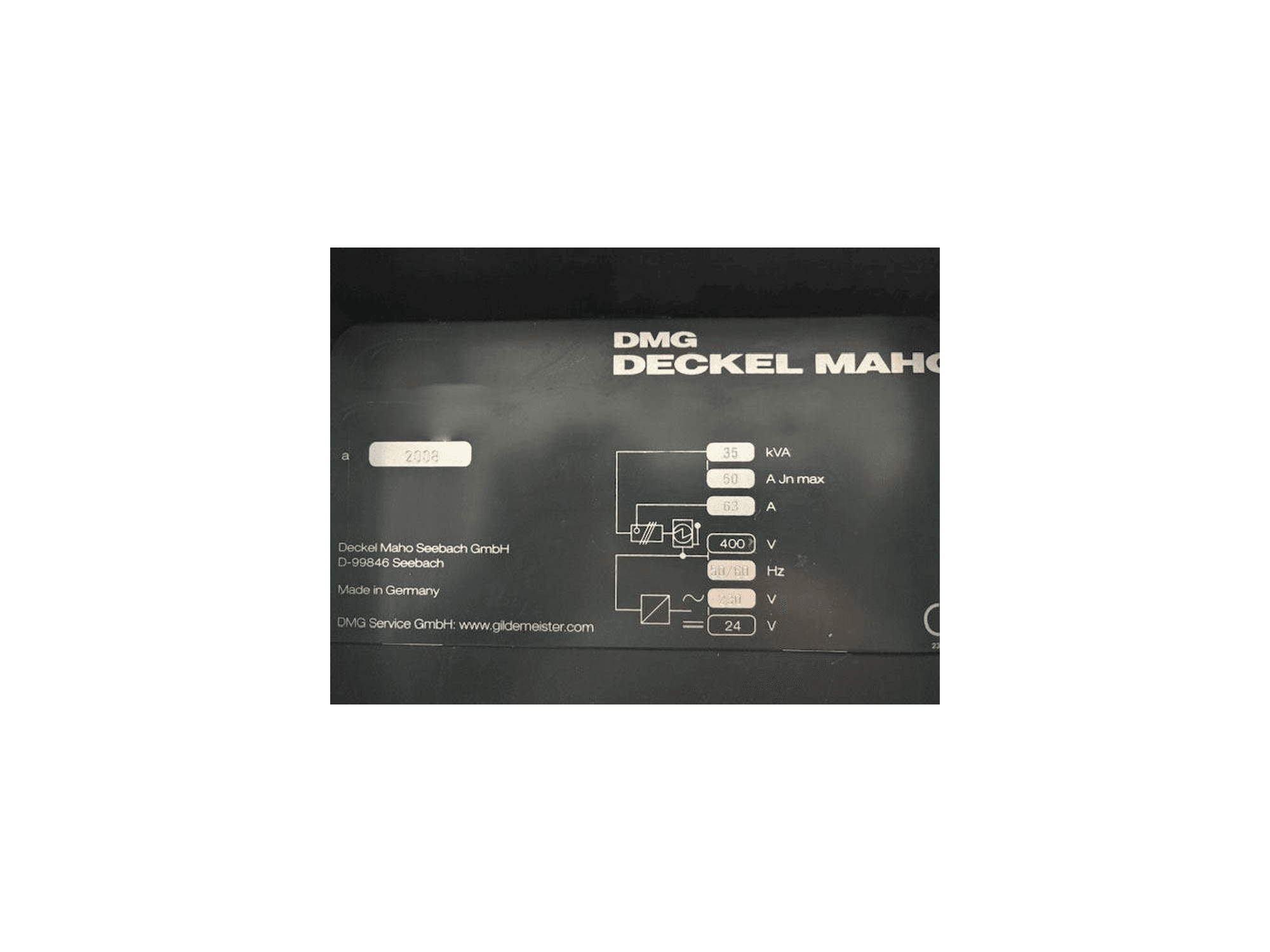 Detalle de la máquina DMG DMC 635V