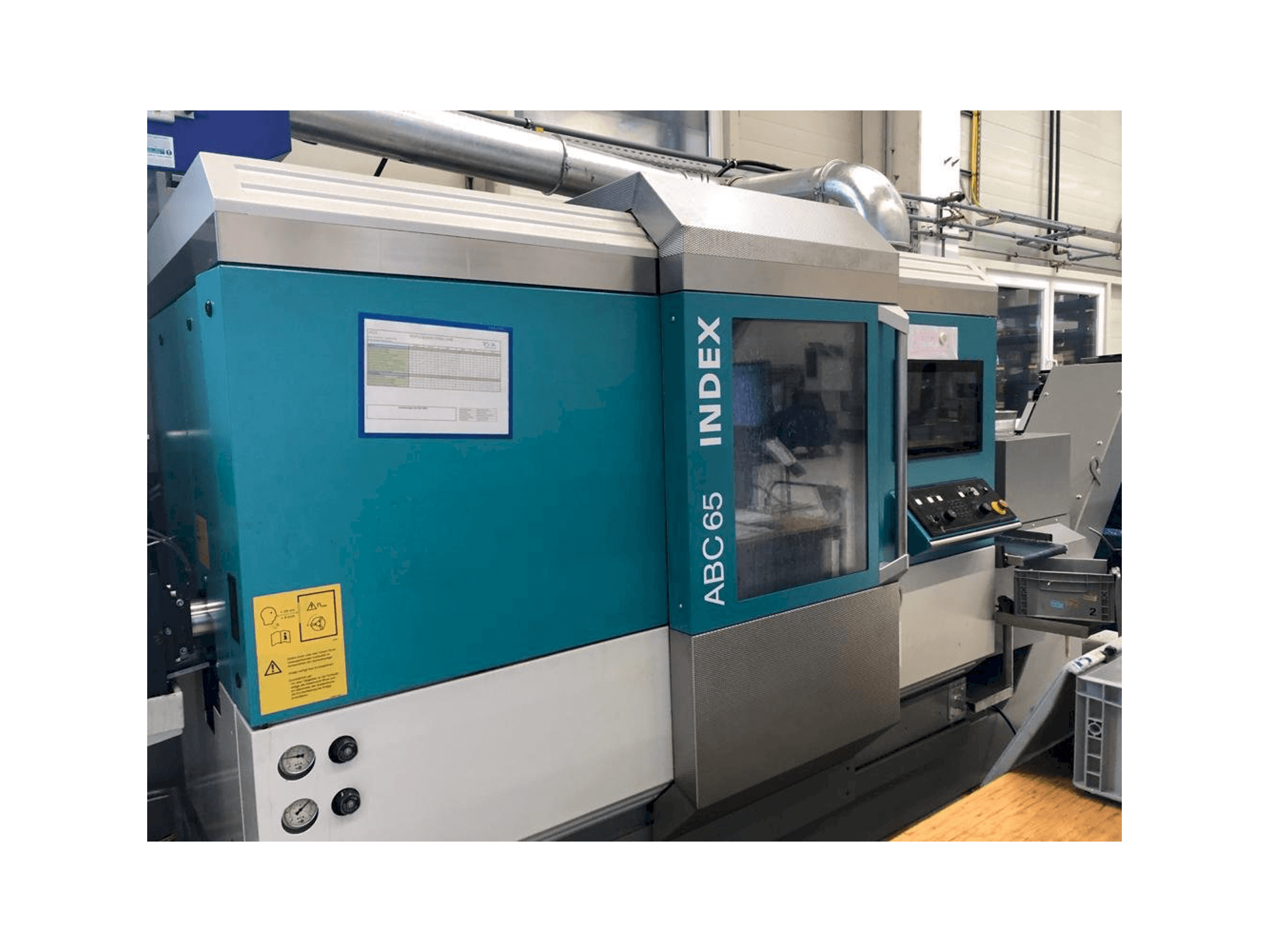 Vista frontal de la máquina Index ABC65