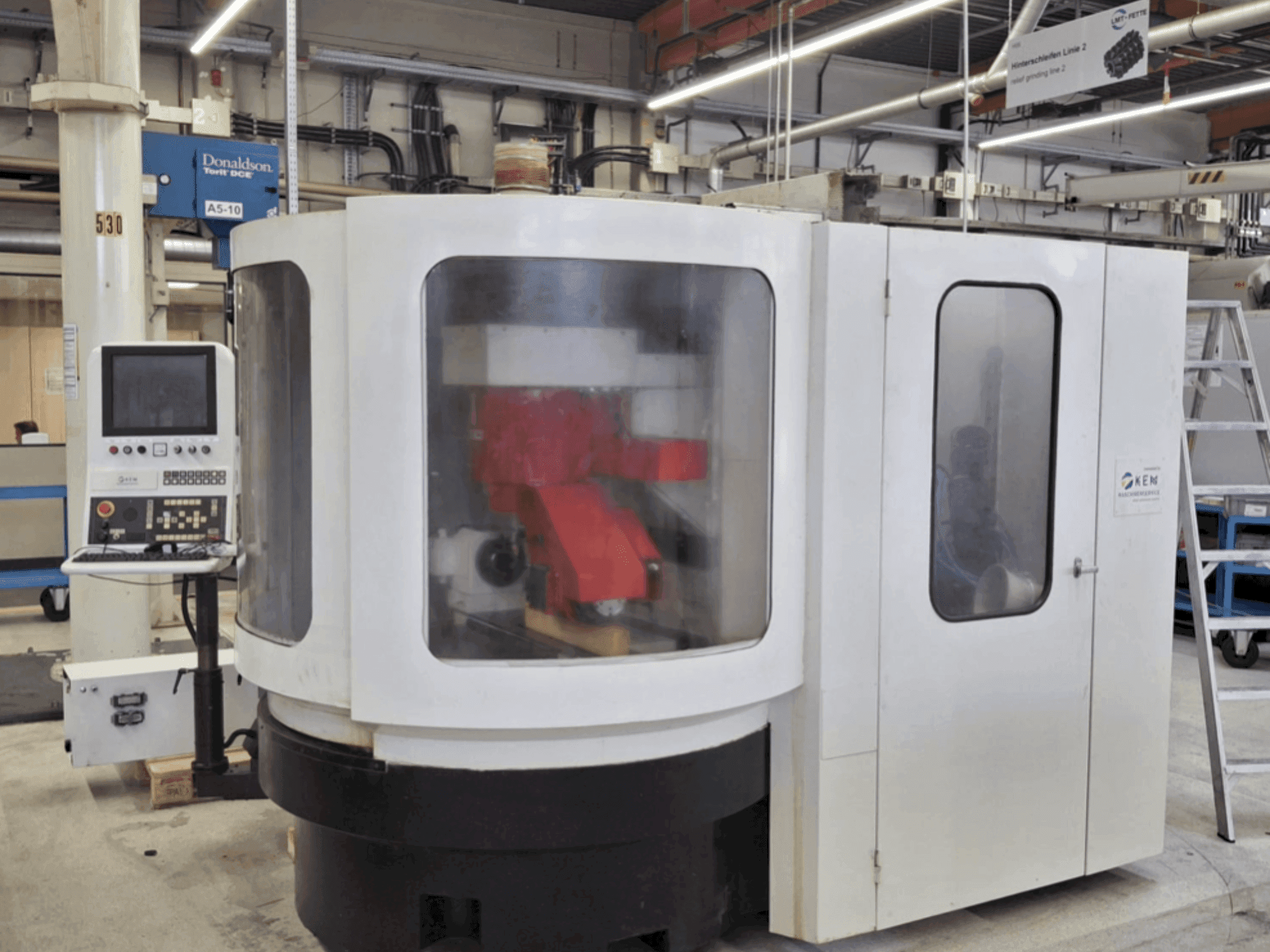 Vista frontal de la máquina SAACKE UWIID