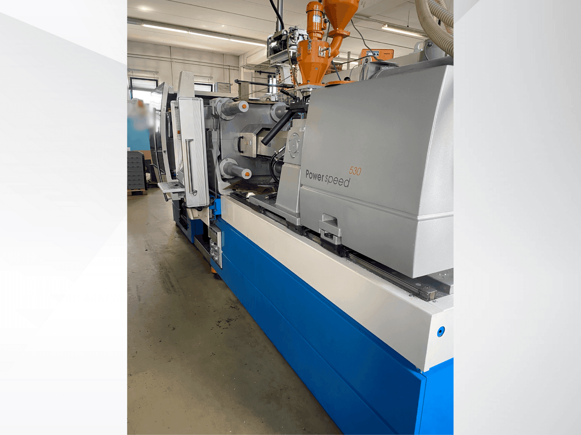 Vista frontal de la máquina Netstal ELION 1200-530 PS