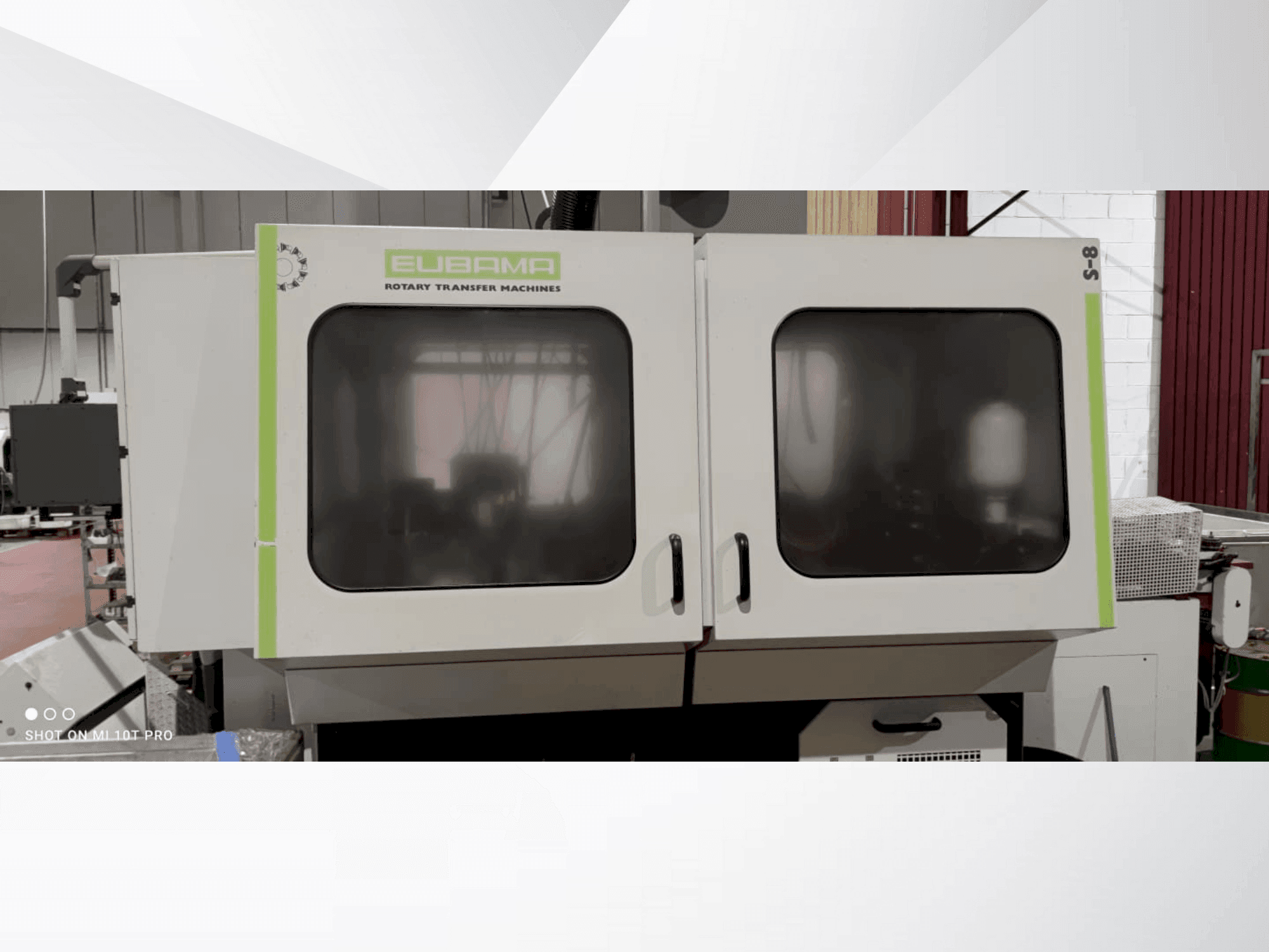 Vista frontal de la máquina EUBAMA S8