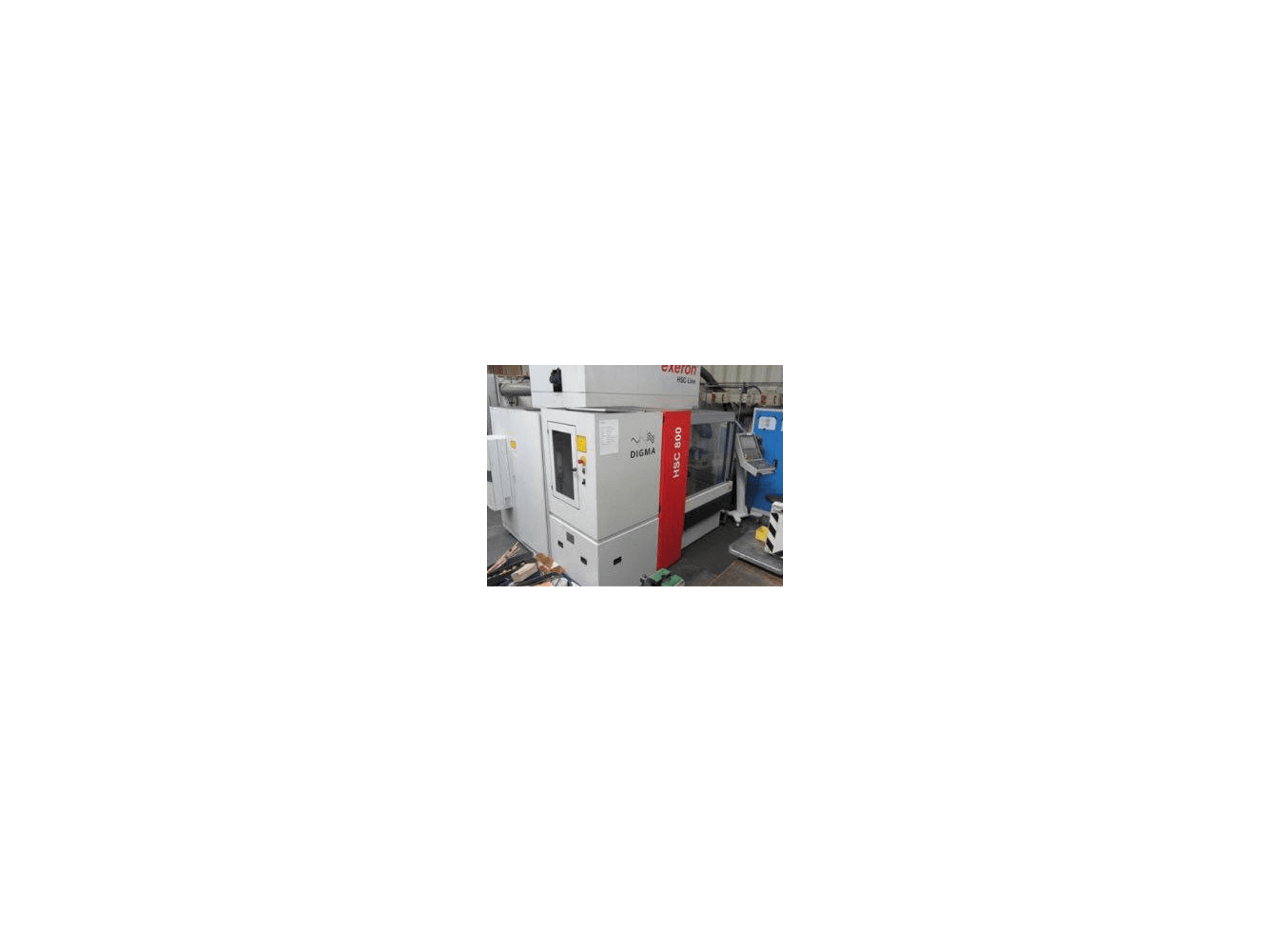 Vista frontal de la máquina Exeron HSC 800