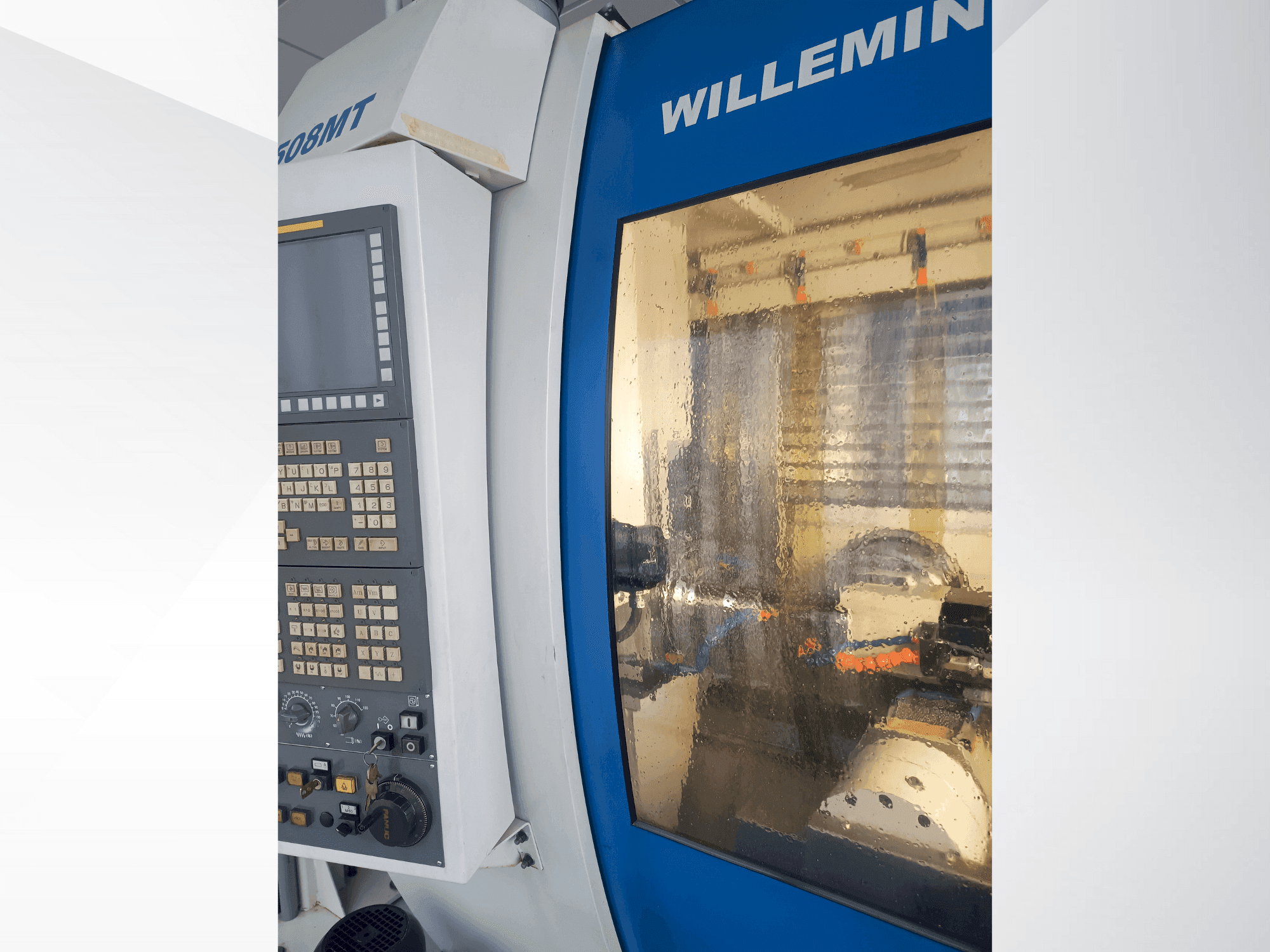 Vista frontal de la máquina WILLEMIN-MACODEL 508MT-195