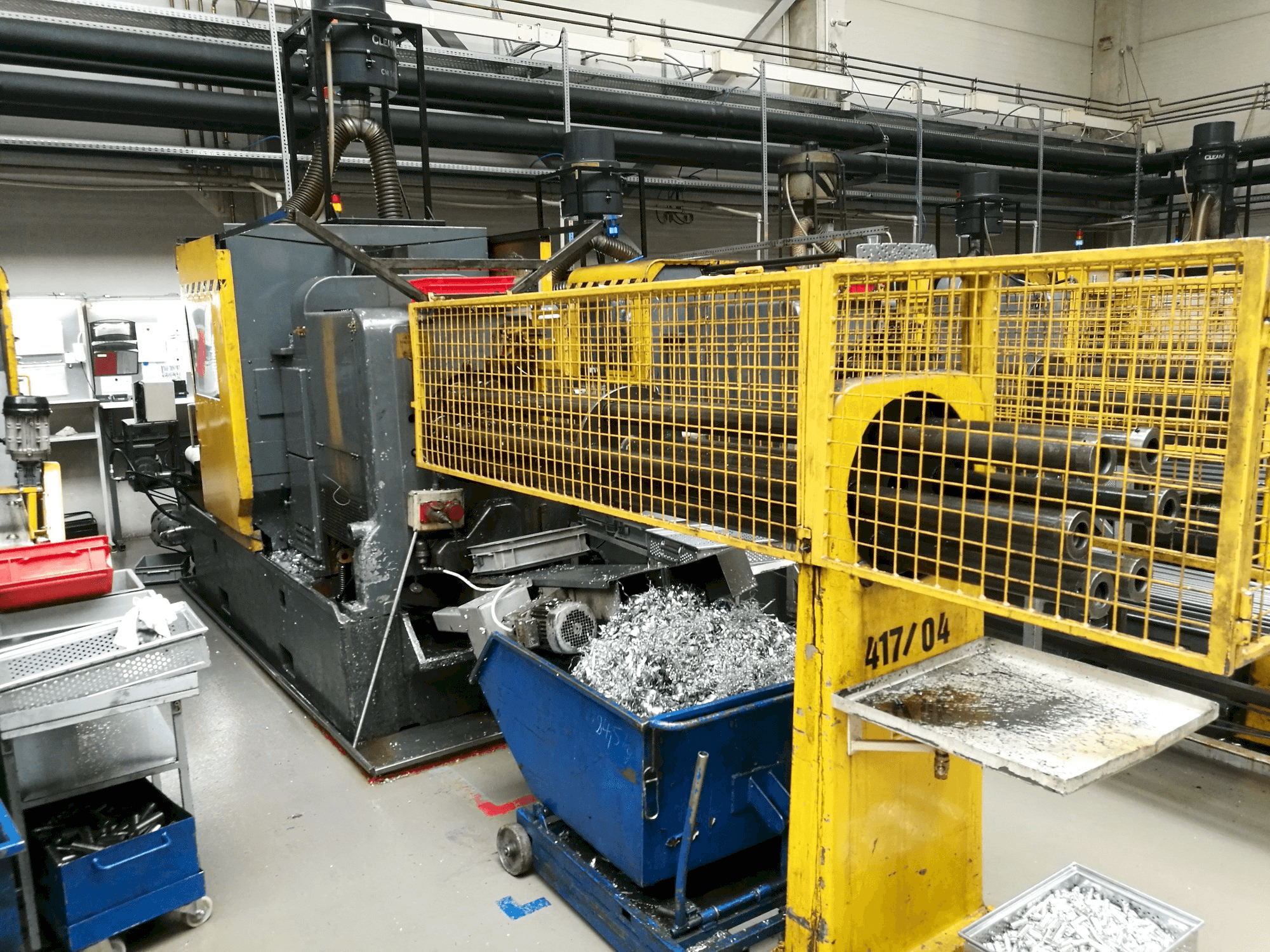 Vista frontal de la máquina Wickman 1 3/8"-6