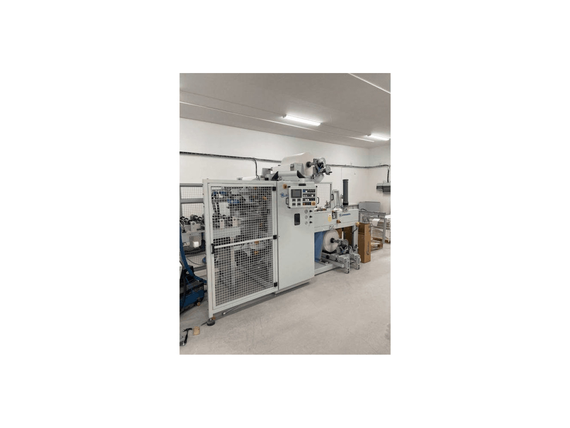 Vista frontal de la máquina Barberan .