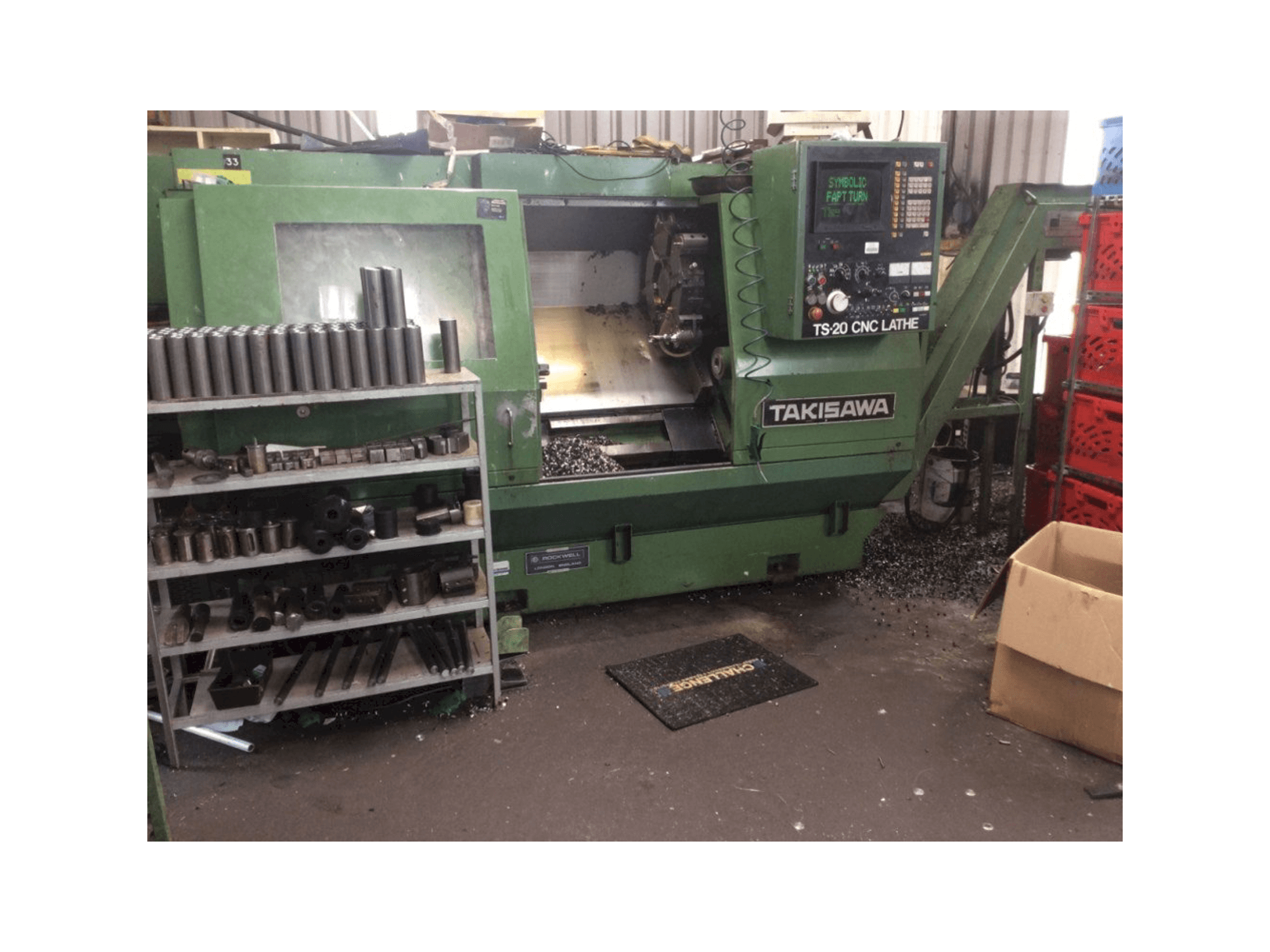 Vista frontal de la máquina Takisawa TS-20