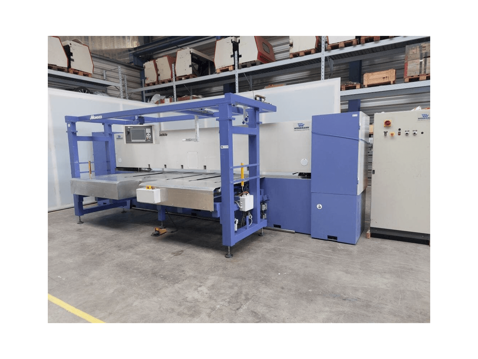 Vista frontal de la máquina FISCHER & RüCKLE Veneer scissors