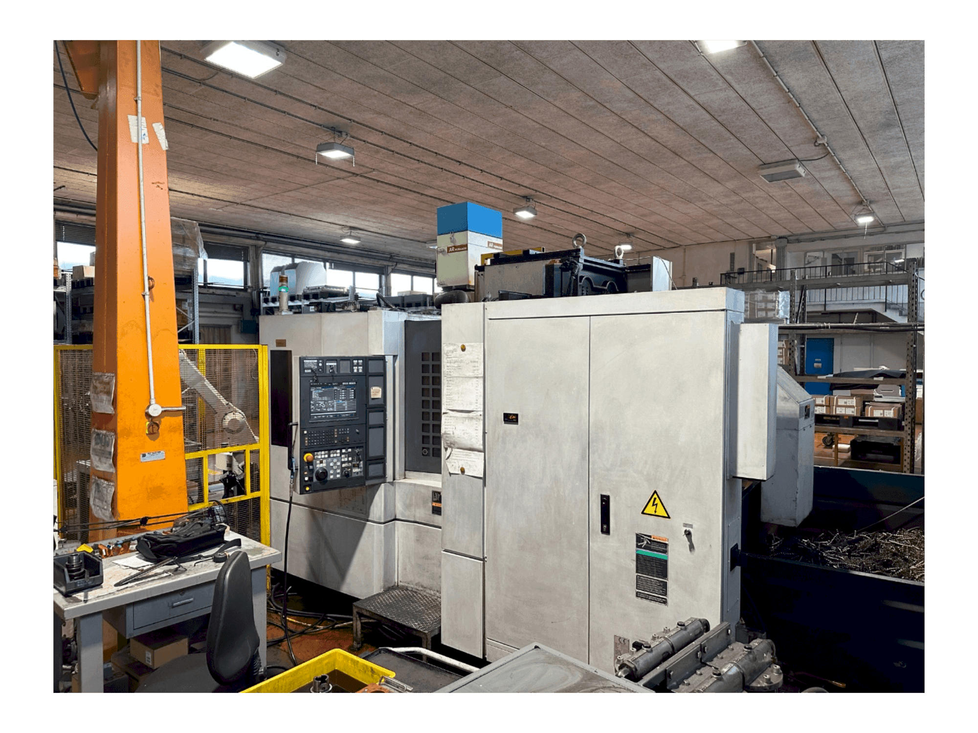 Vista frontal de la máquina MORI SEIKI NH 4000 DCG