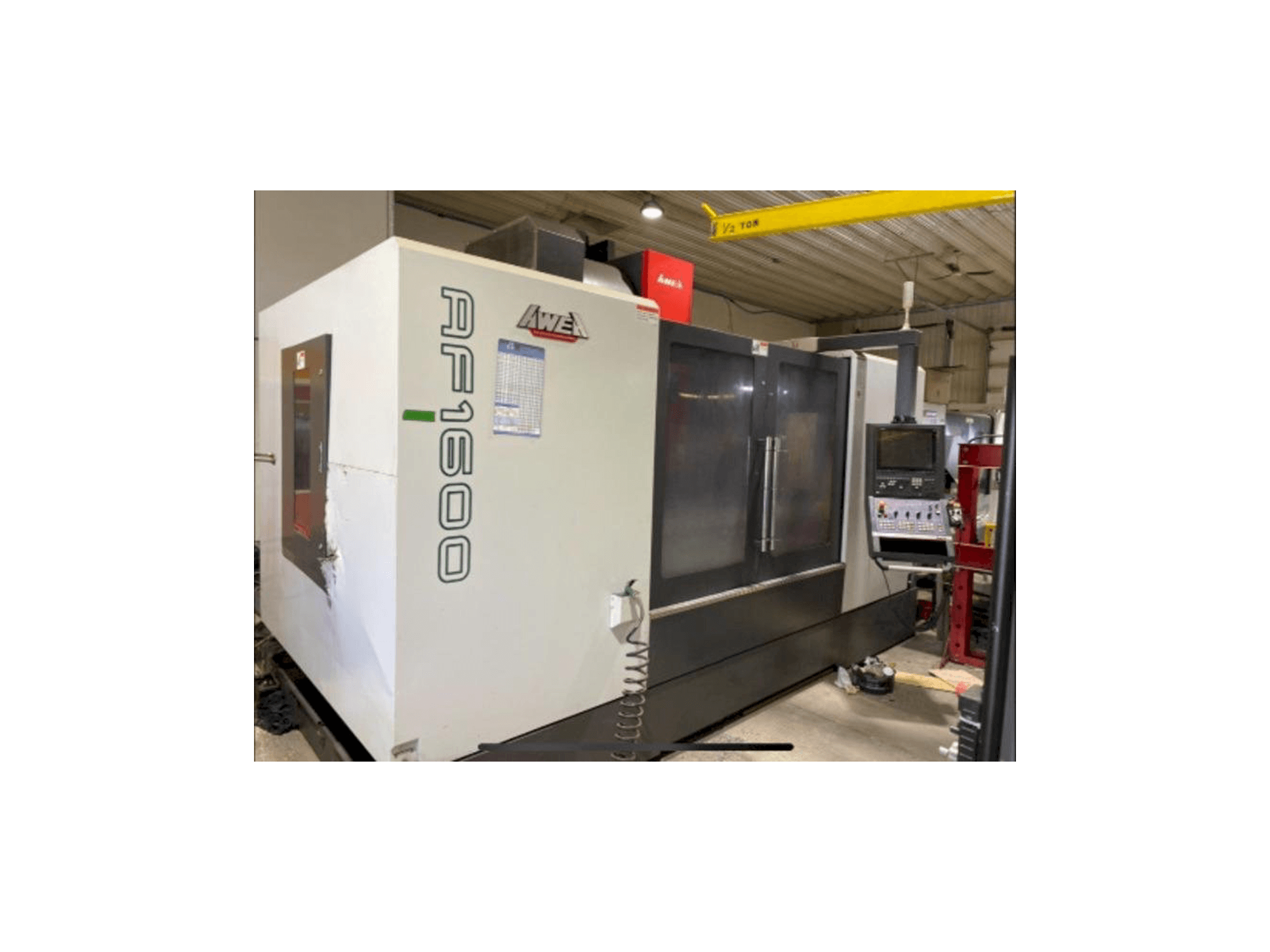 Vista frontal de la máquina AWEA AF-1600