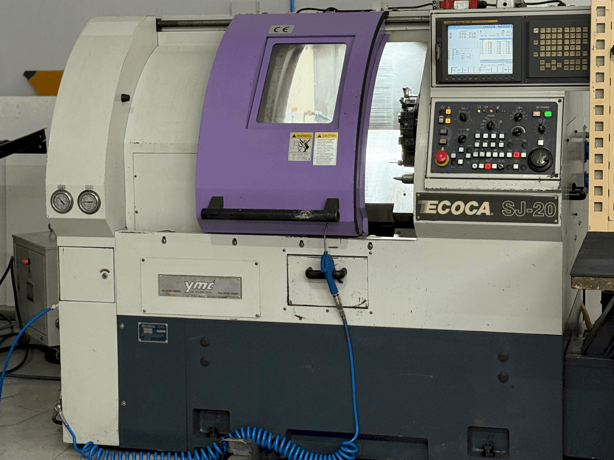 Vista frontal de la máquina ECOCA SJ-20