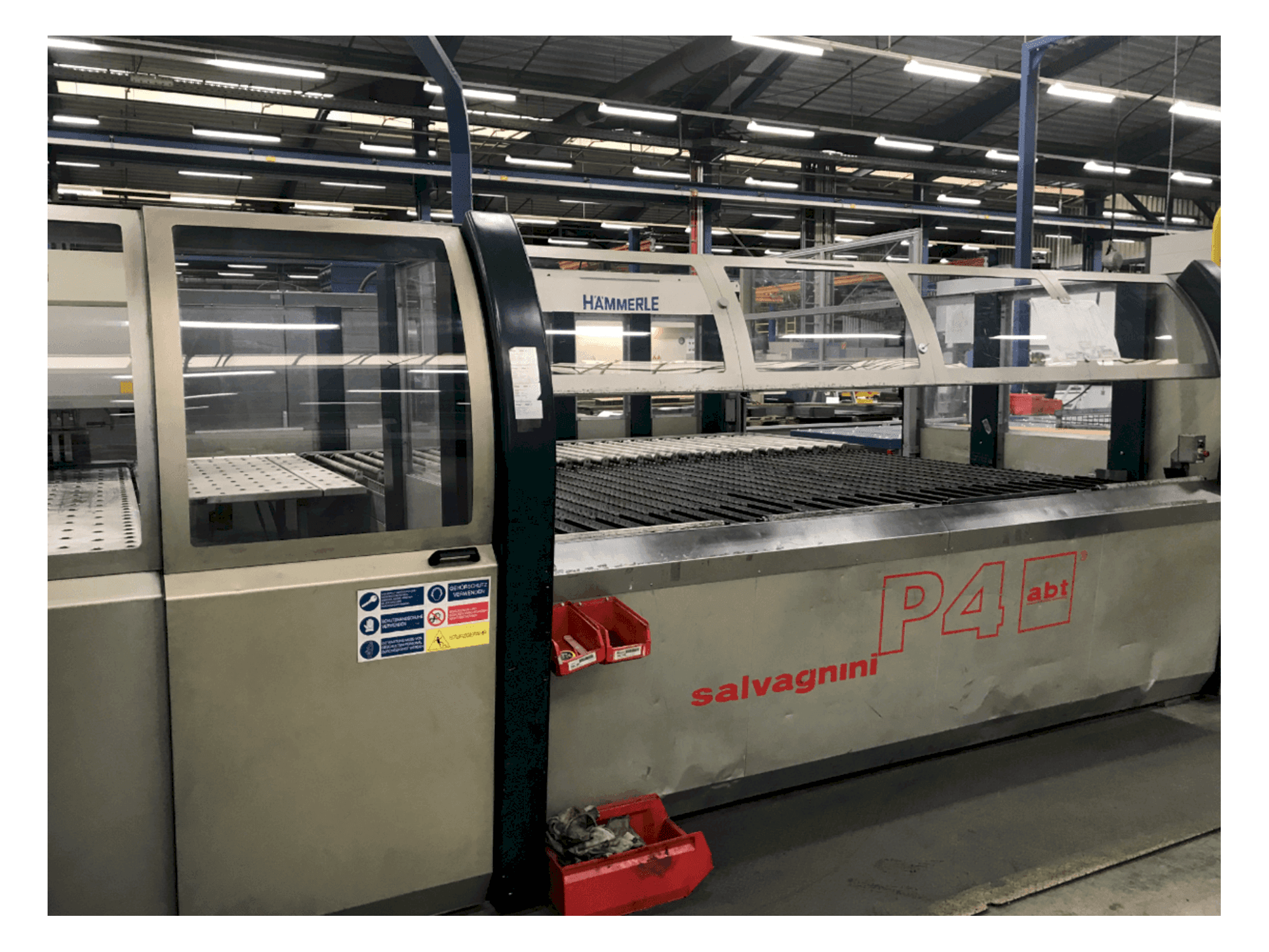 Vista frontal de la máquina Salvagnini S4S-40 / P4-3216