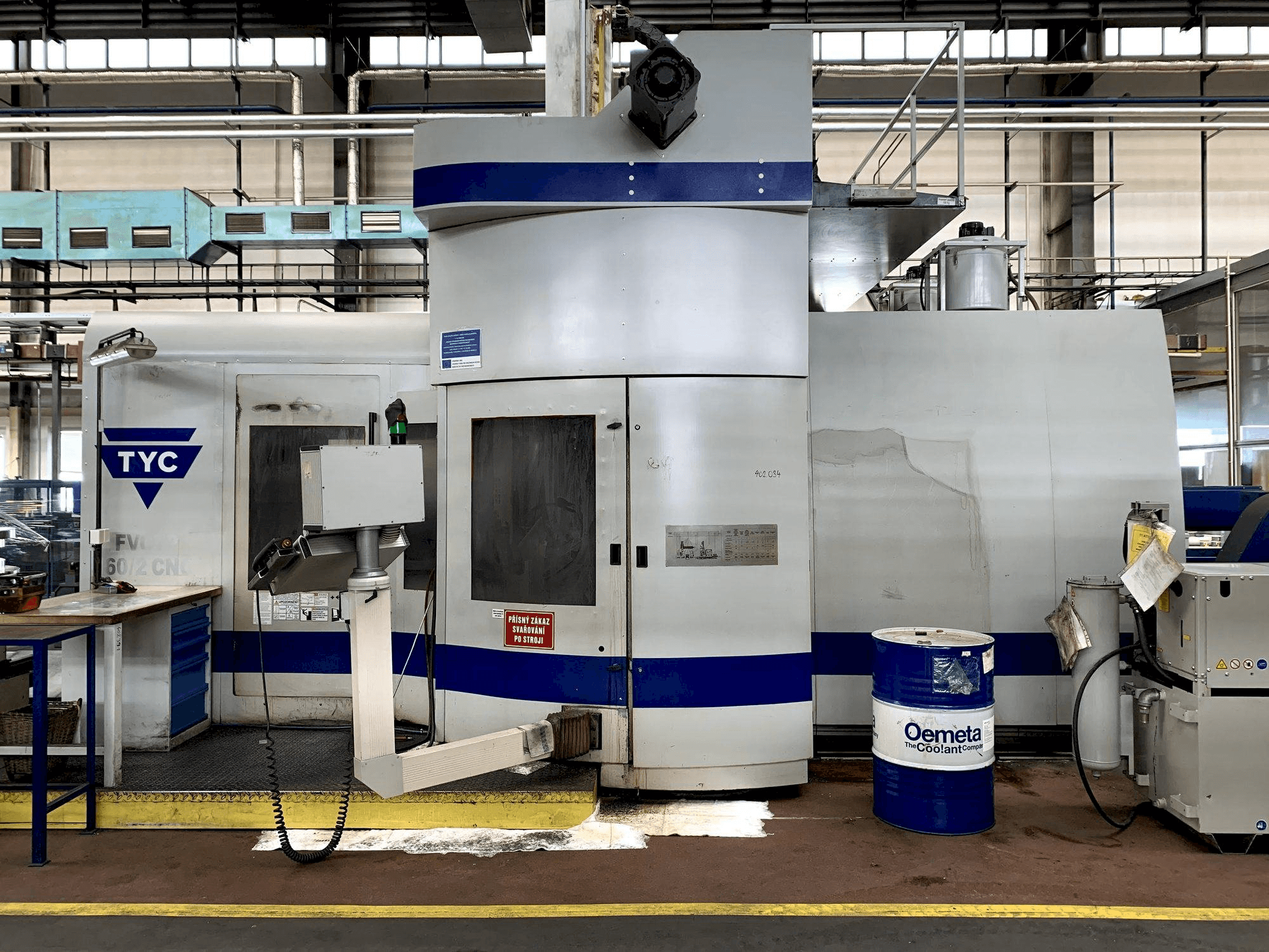 Vista frontal de la máquina TYC FVCTP 160/2