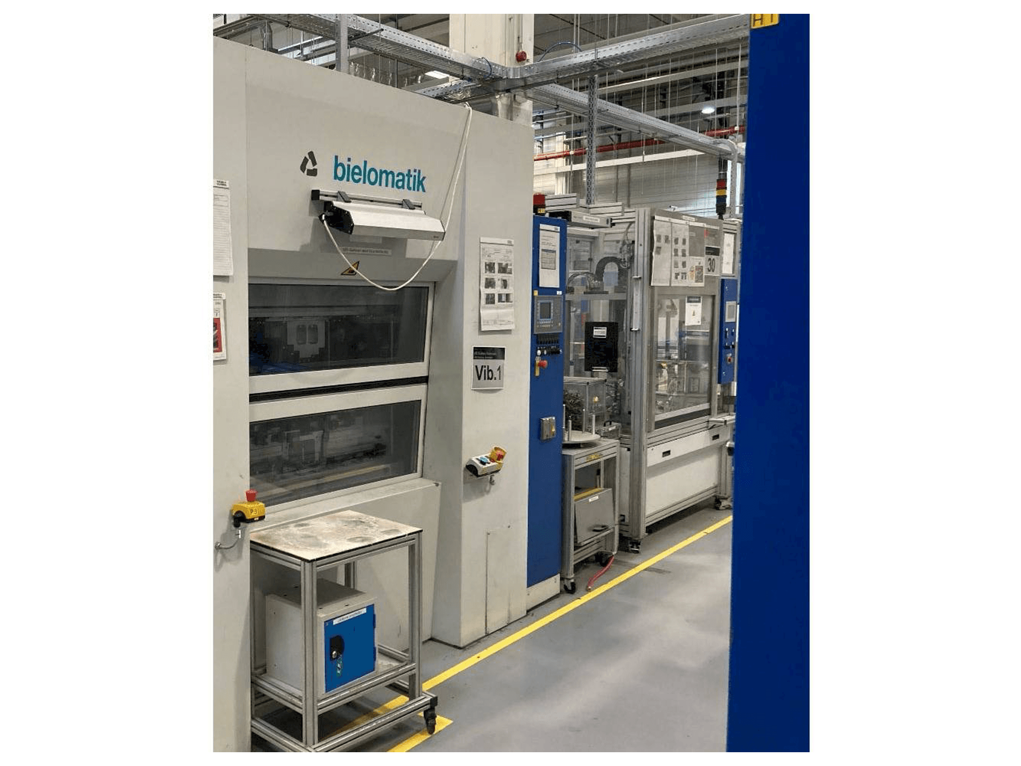 Vista frontal de la máquina bielomatik K3216